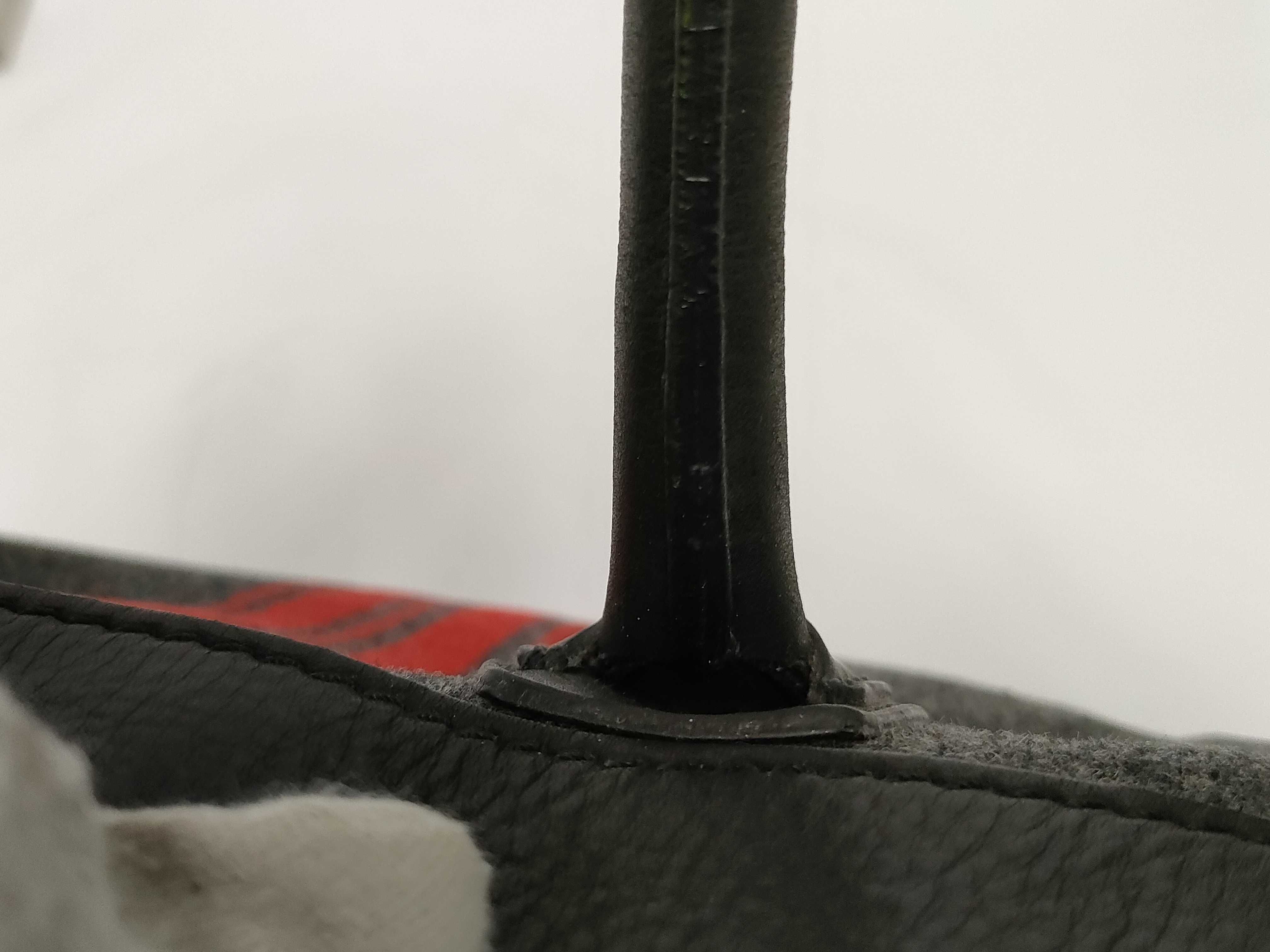 Luggage Wool x Leather Handbag — view 7
