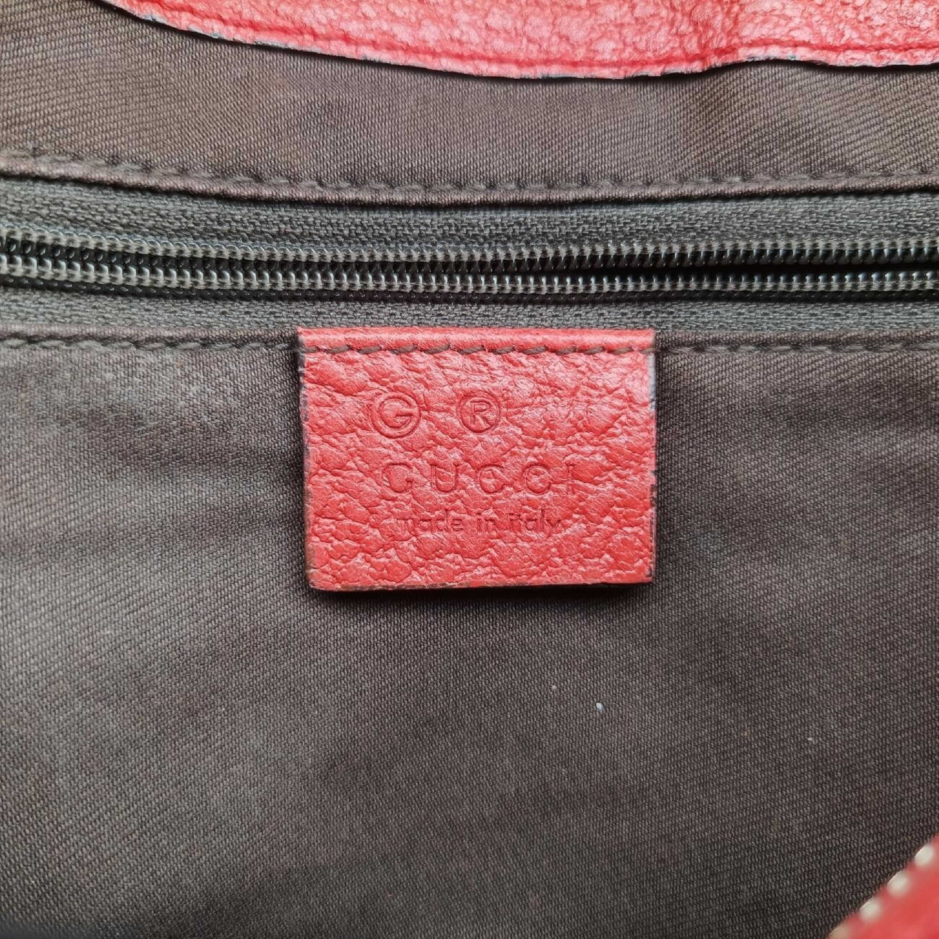Bamboo Ring Hobo Red Leather 211519 G4517440 Handbag — view 7