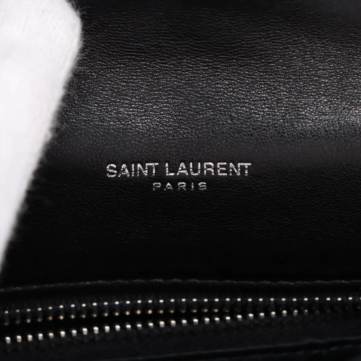 Lulu Puffer Leather Chain Shoulder Bag Black 620333 — view 10