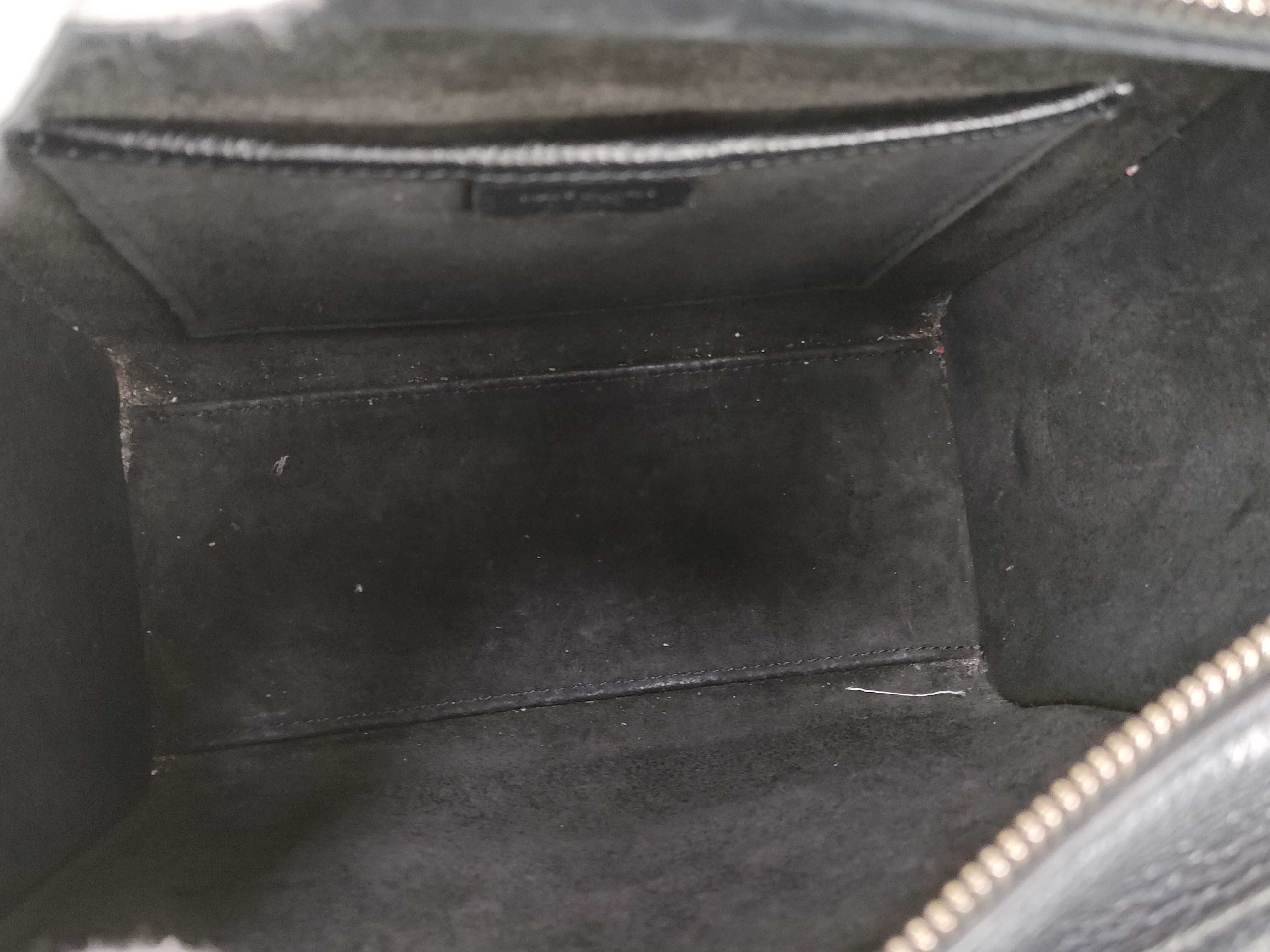 Luggage Nano Shopper Leather 2-Way Handbag, Black — view 11