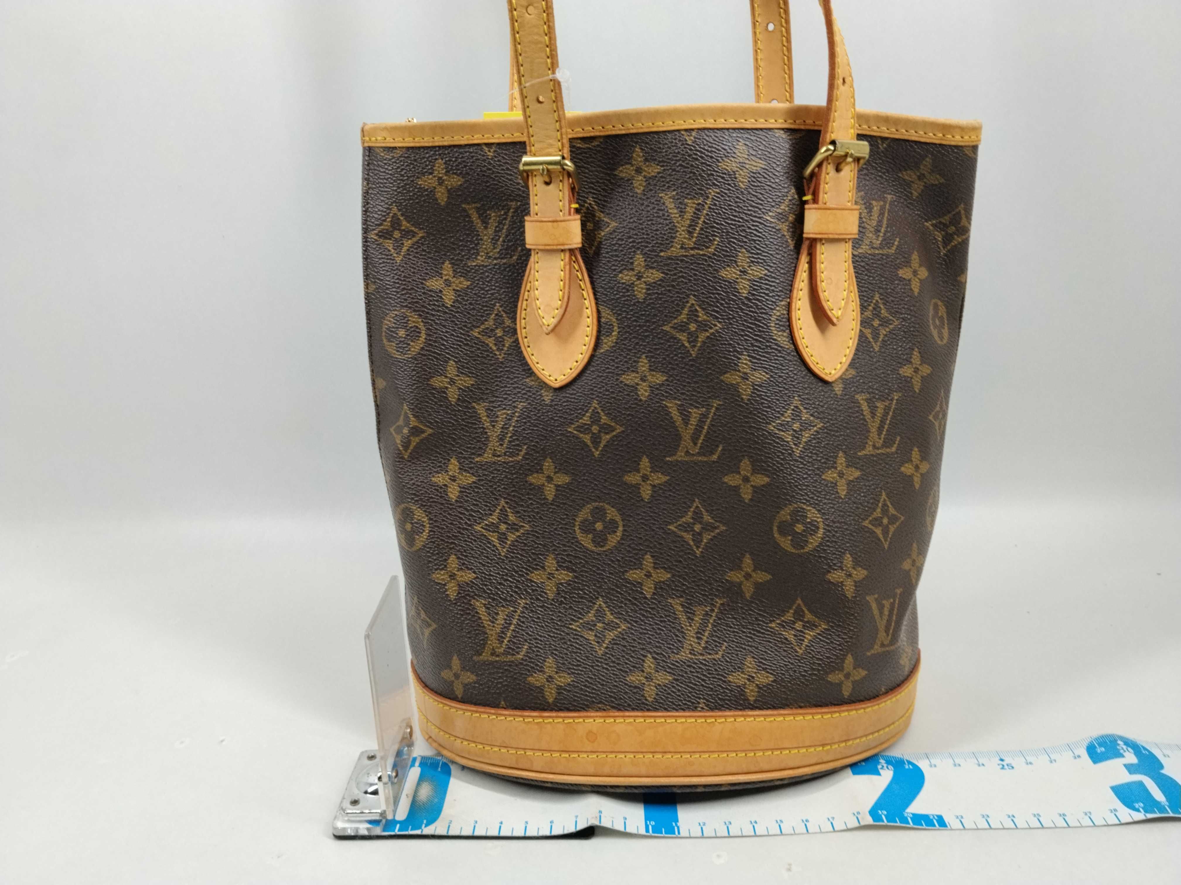 Monogram Bucket PM Tote Bag with Pouch — view 2