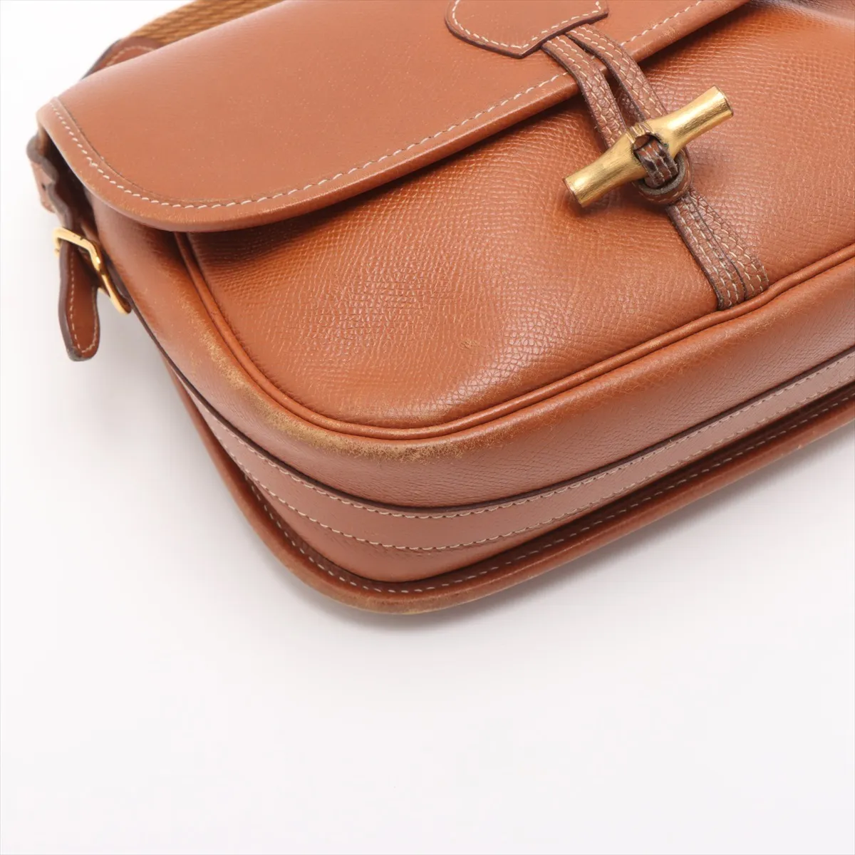 Duffle Bag, Courchevel Leather, Gold, Gold Hardware R: 1988 — view 4