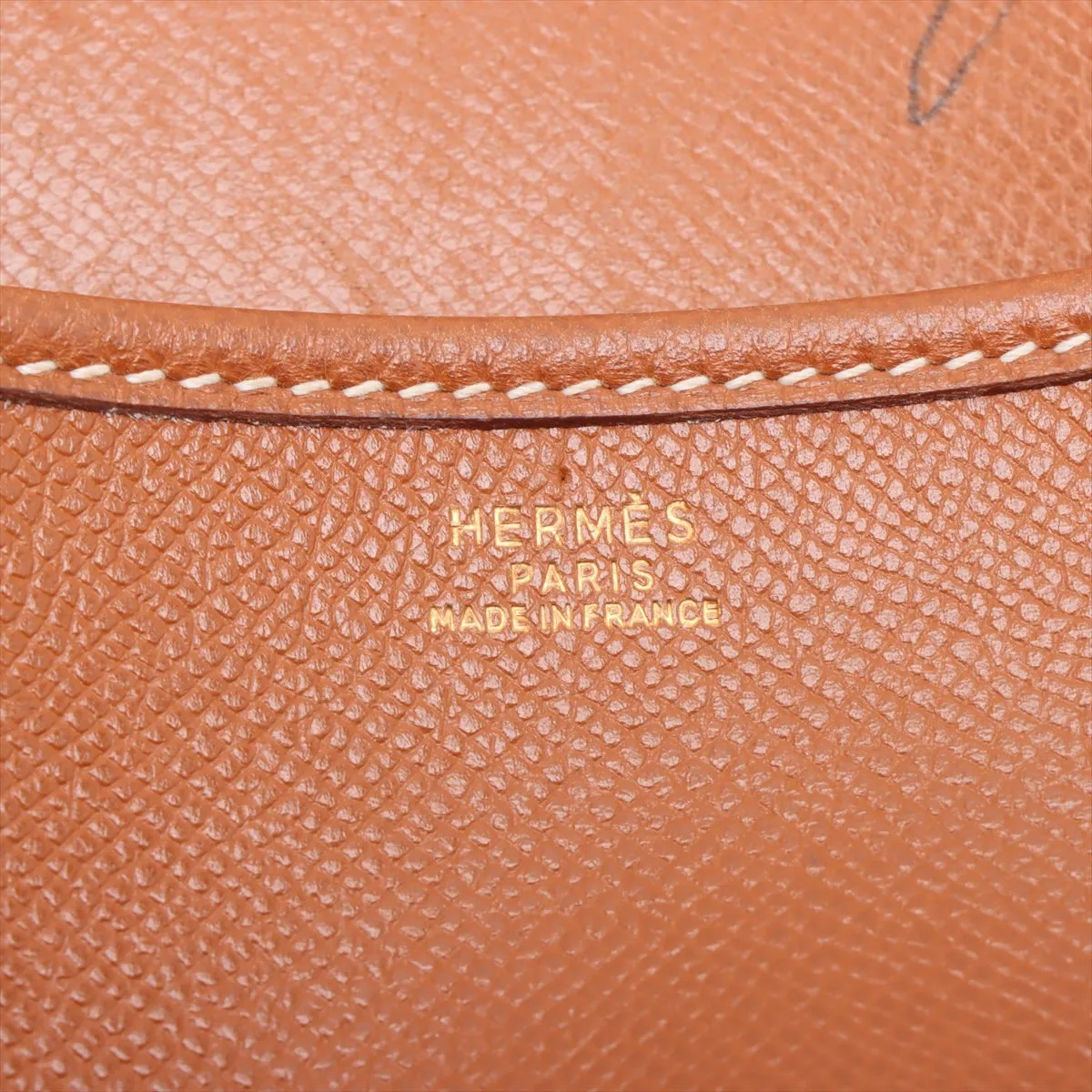 Duffle Bag, Courchevel Leather, Gold, Gold Hardware R: 1988 — view 7