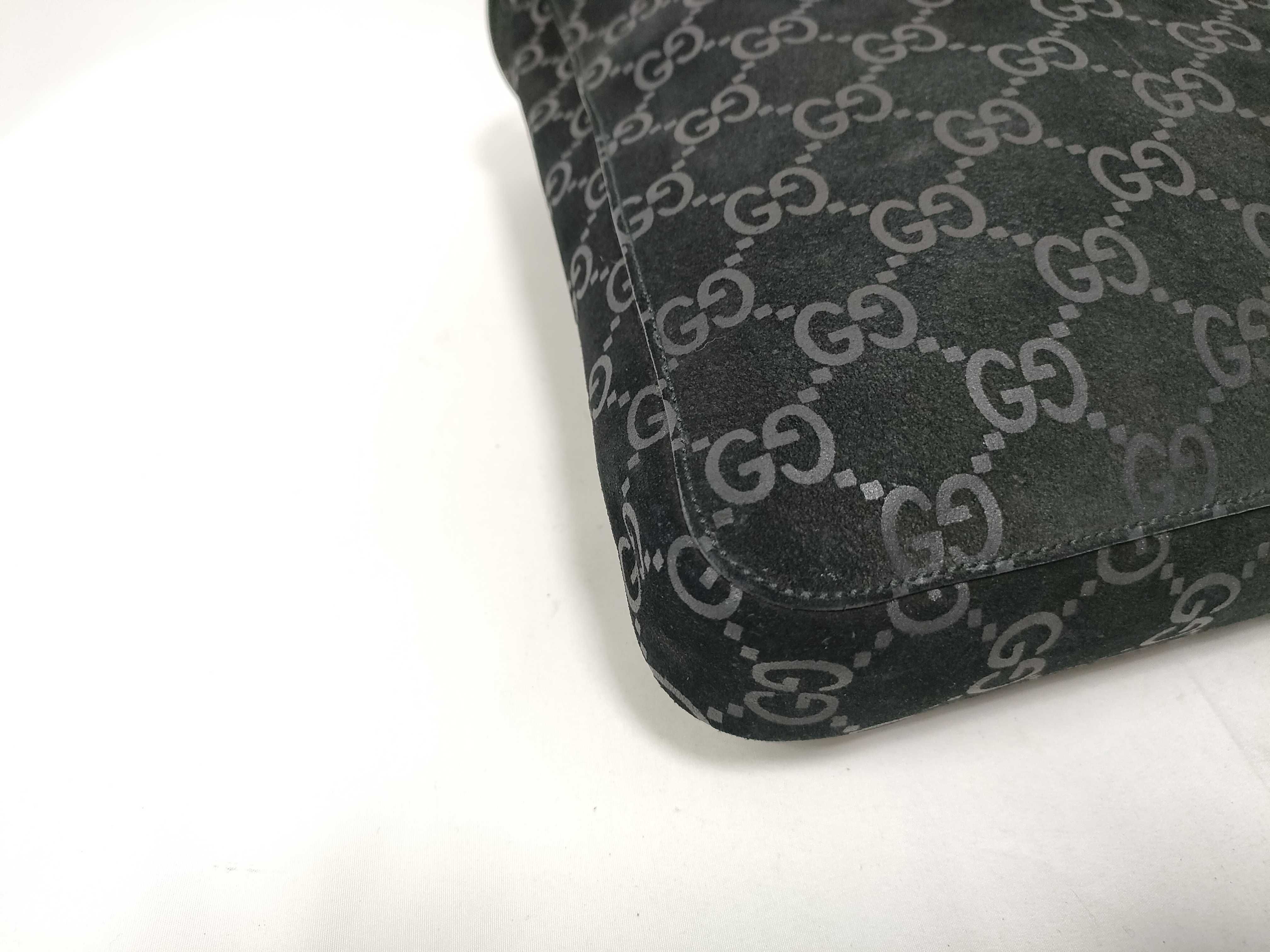 GG Suede Horsebit Shoulder Bag with Pouch — view 5