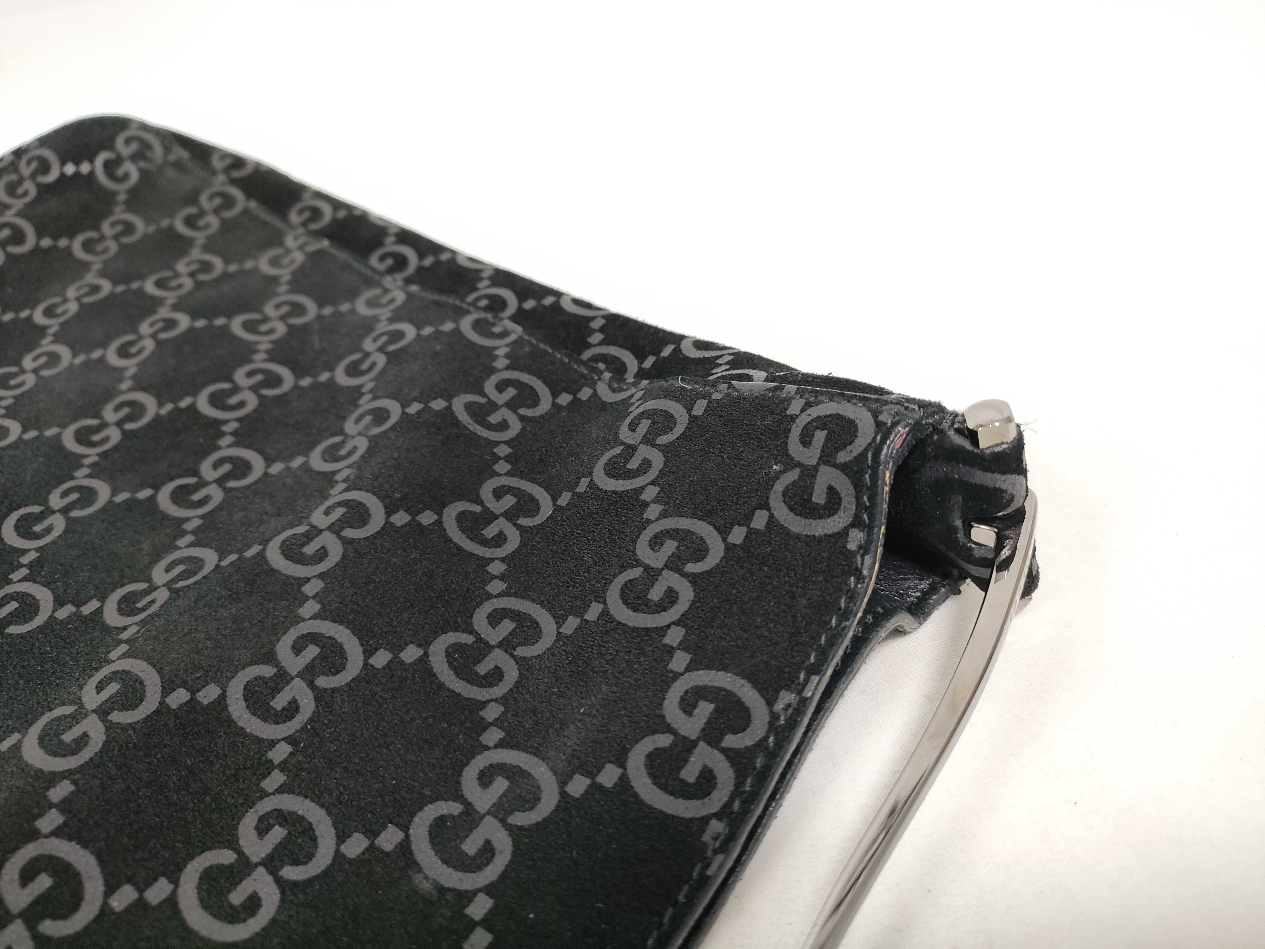 GG Suede Horsebit Shoulder Bag with Pouch — view 10