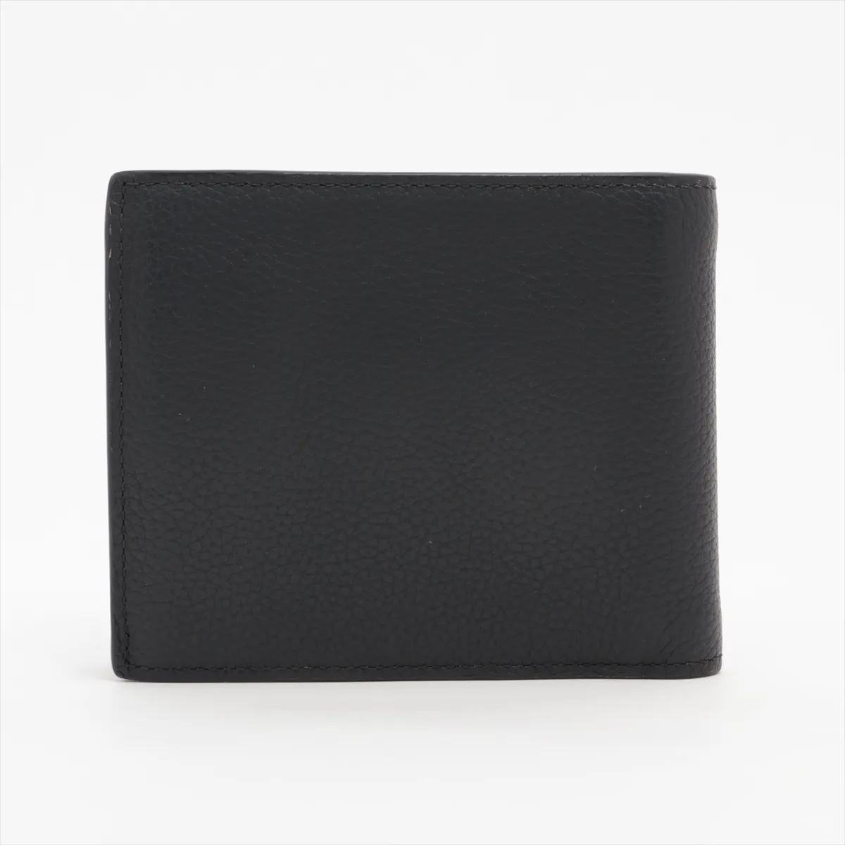 CD Icon Leather Compact Wallet, Black — view 2