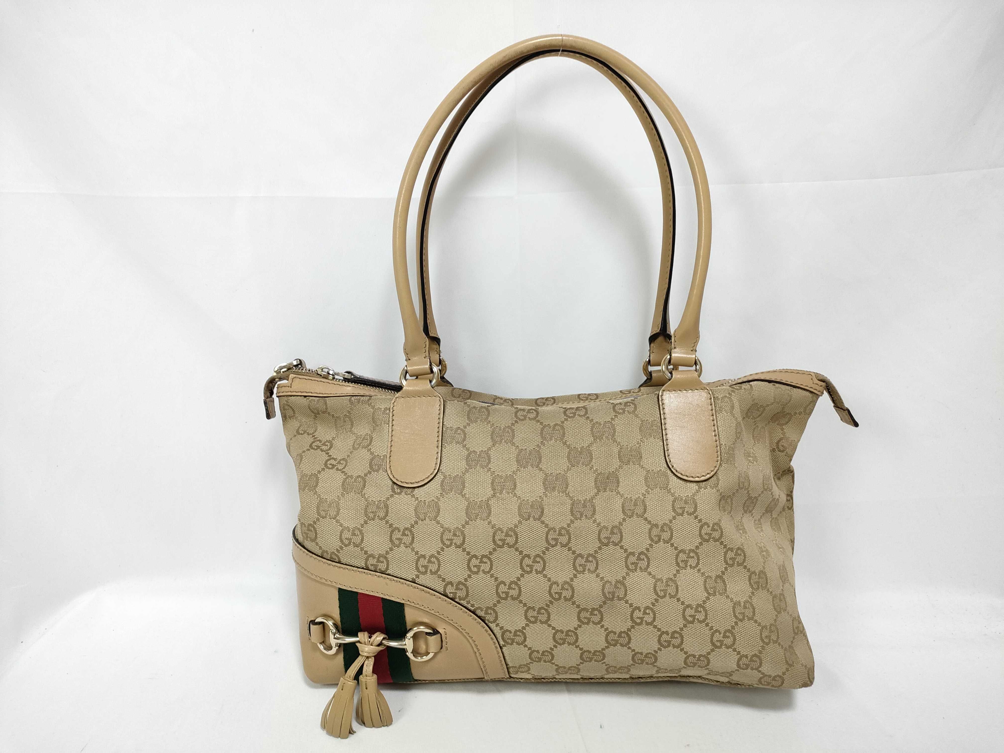 Milk Tea GG Canvas Vintage Sushi Single-Shoulder Bag (Handbag)