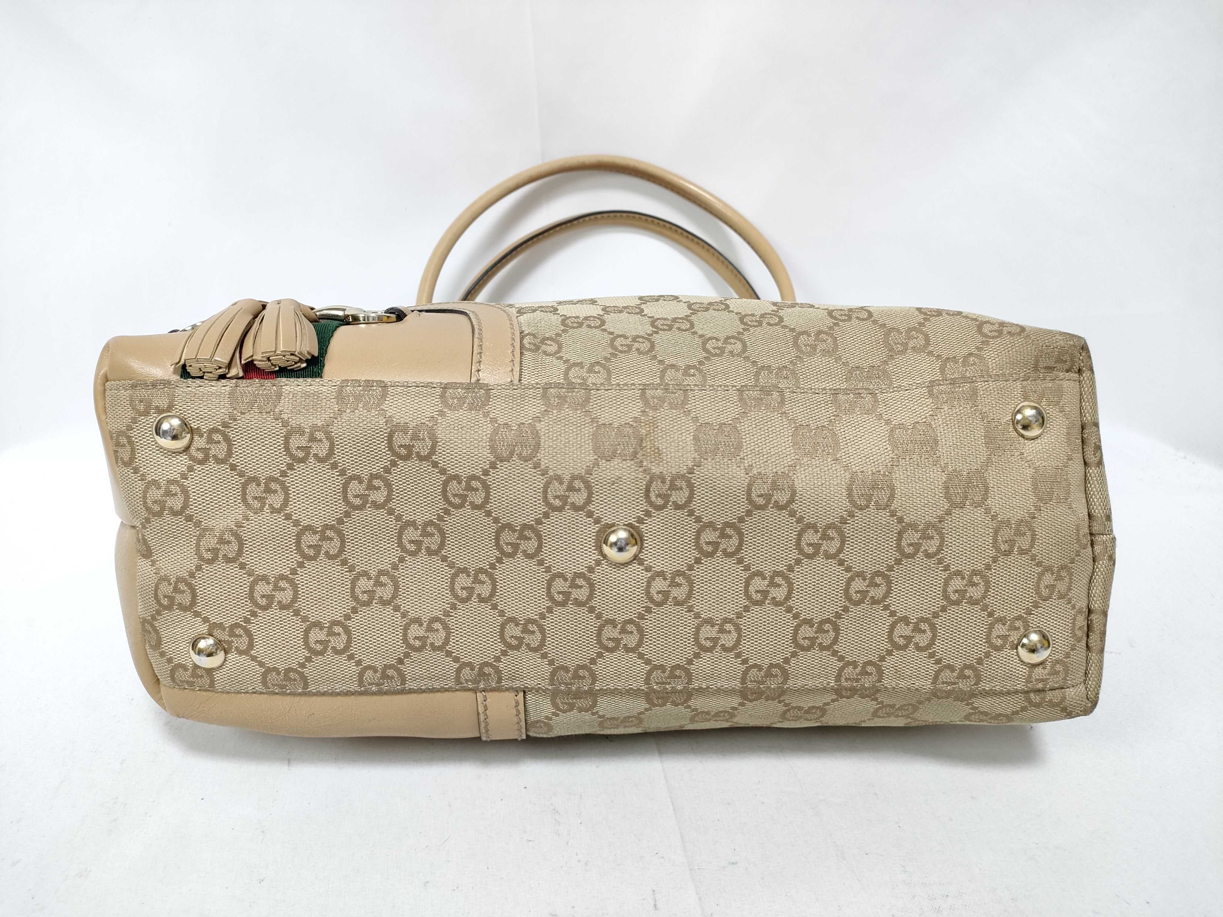 Milk Tea GG Canvas Vintage Sushi Single-Shoulder Bag (Handbag) — view 3