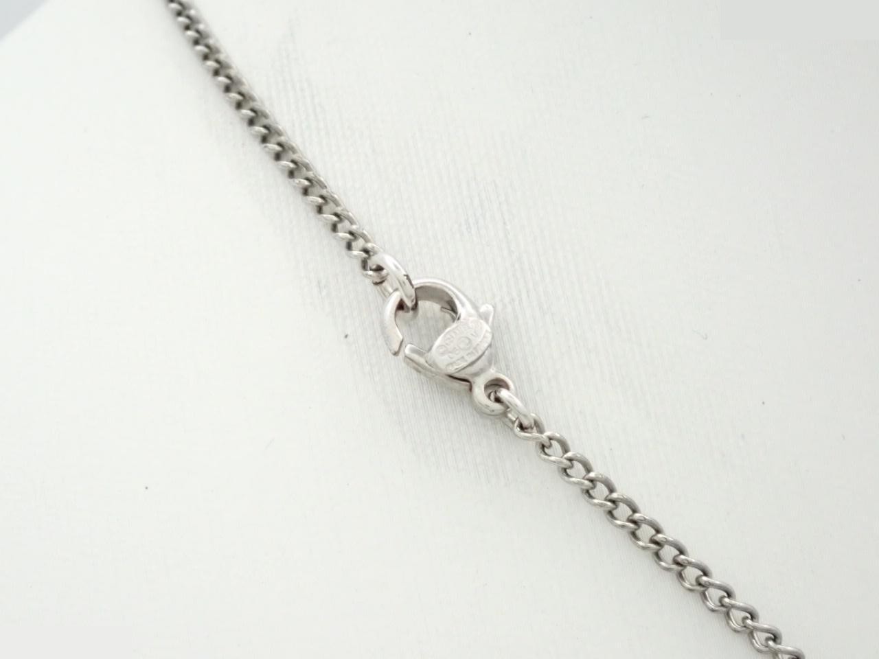 Necklace with Coco Mark design, silver chain, approximately 42cm. — view 2