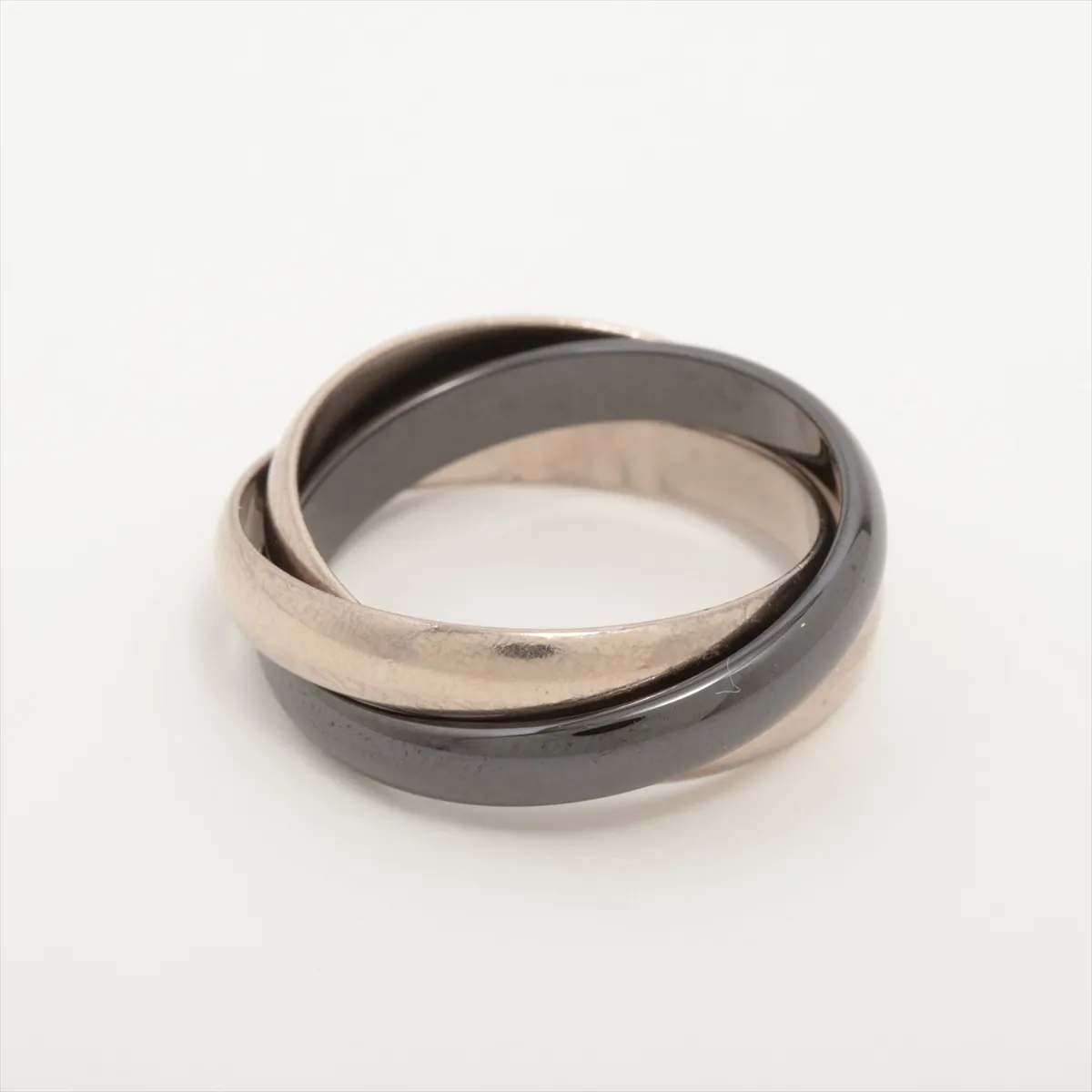 Trinity Ring, 750 (WG) x Ceramic, 7.6g, Size 58, RRD609 — view 2