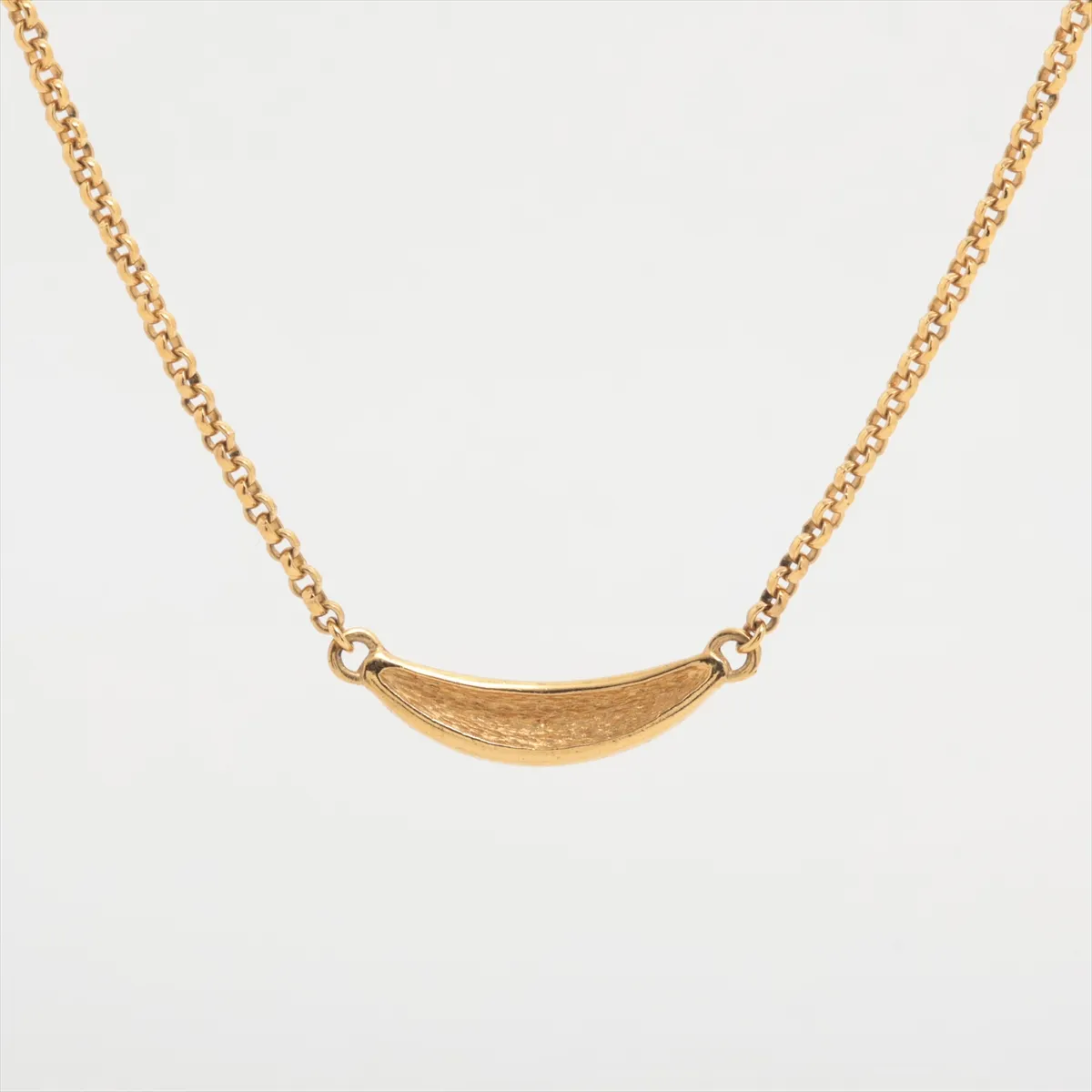 necklace, GP x rhinestones, gold, — view 2