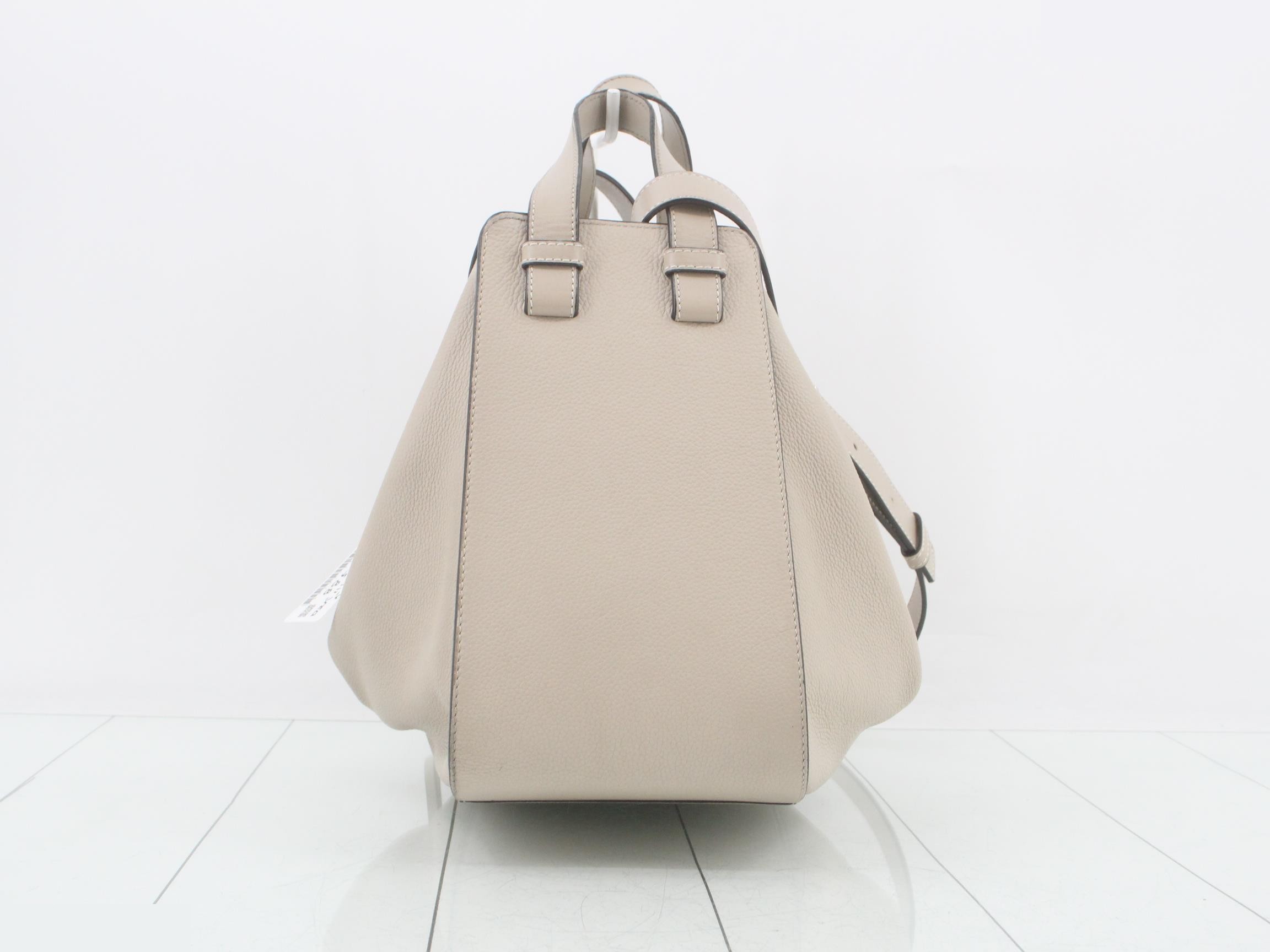 Hammock Small Leather 2-Way Handbag, Beige — view 2