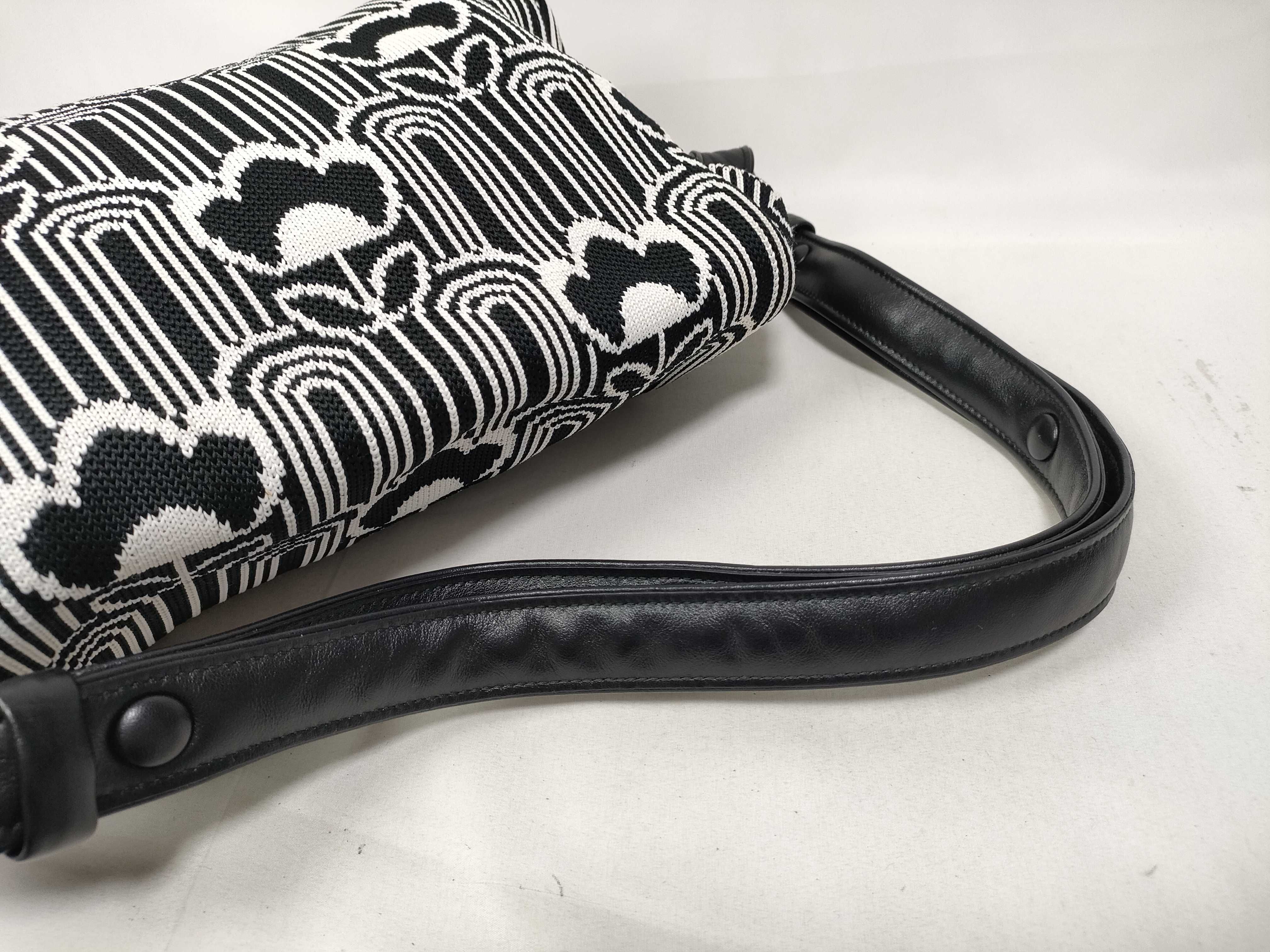 Signeau Shoulder Bag 1BC165 Black x White Jacquard x Leather Shoulder Bag — view 8