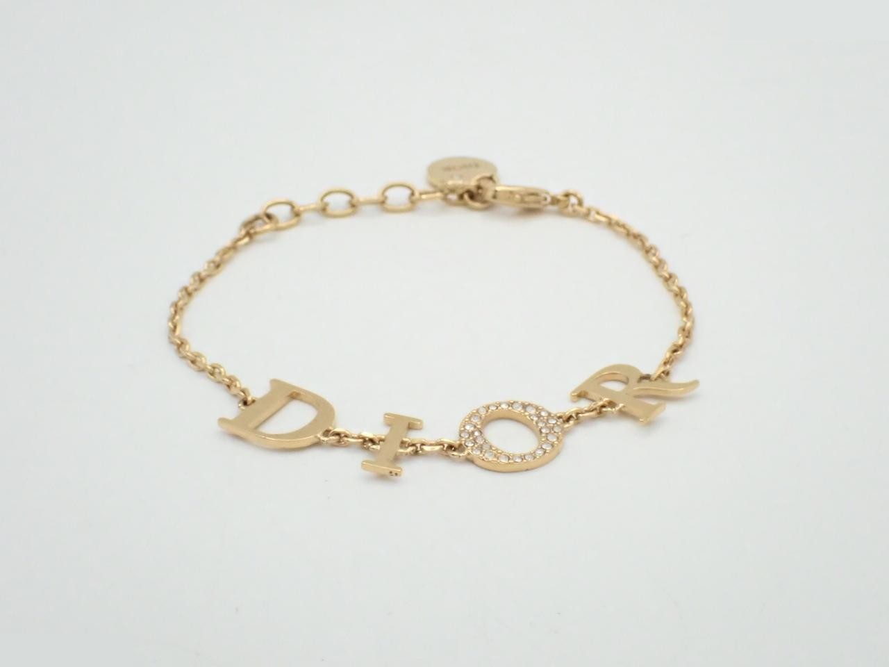 Bracelet, logo motif, gold plated, 4.9g, wrist circumference approximately 18.5cm