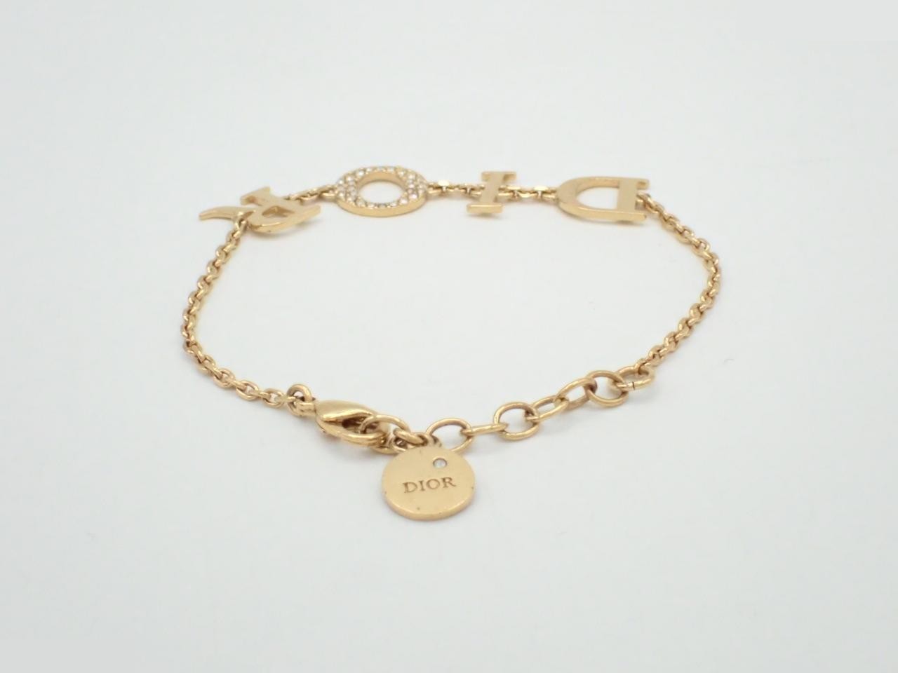 Bracelet, logo motif, gold plated, 4.9g, wrist circumference approximately 18.5cm — view 2