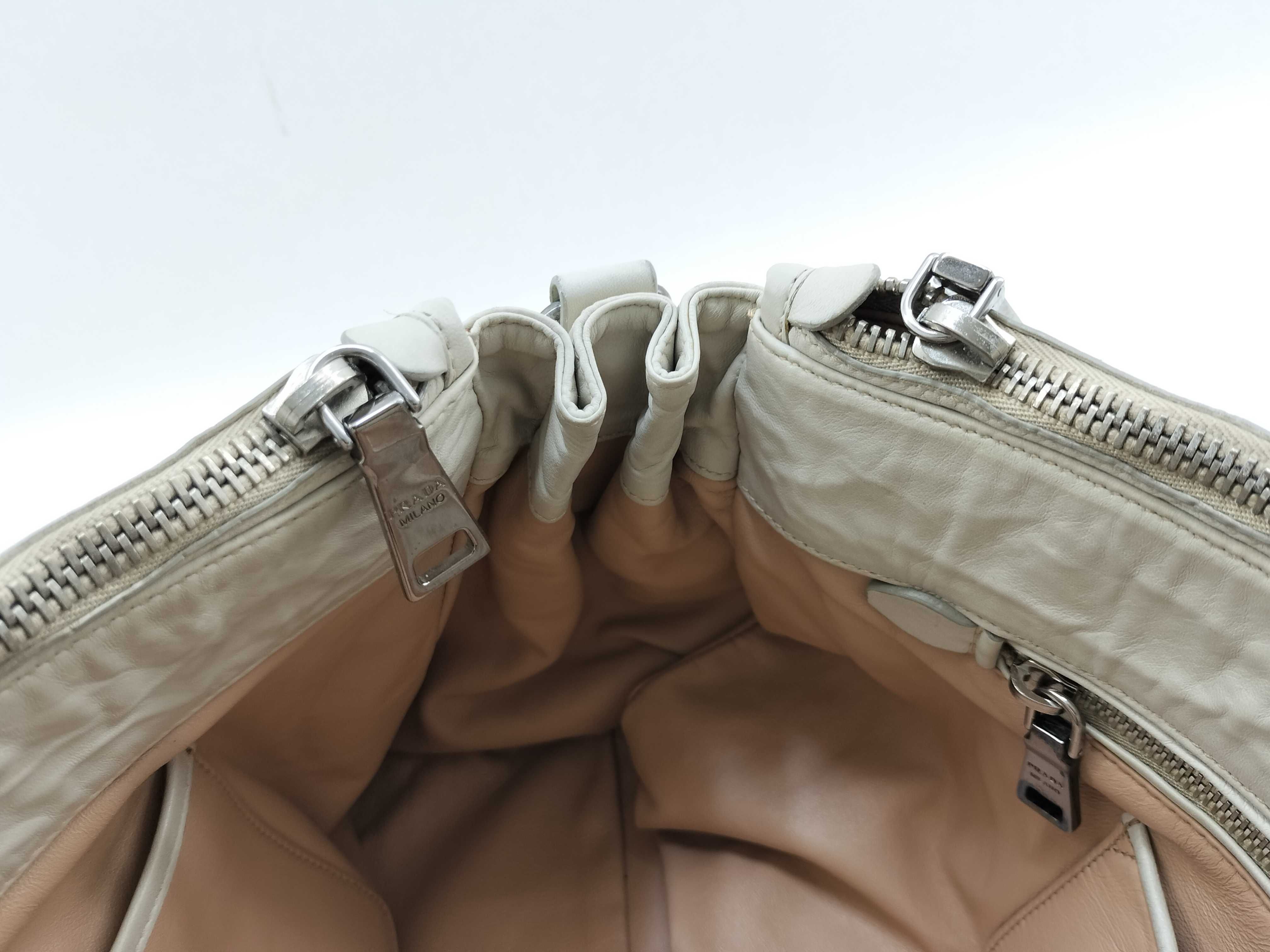 Nappa Leather Tote Bag White — view 13