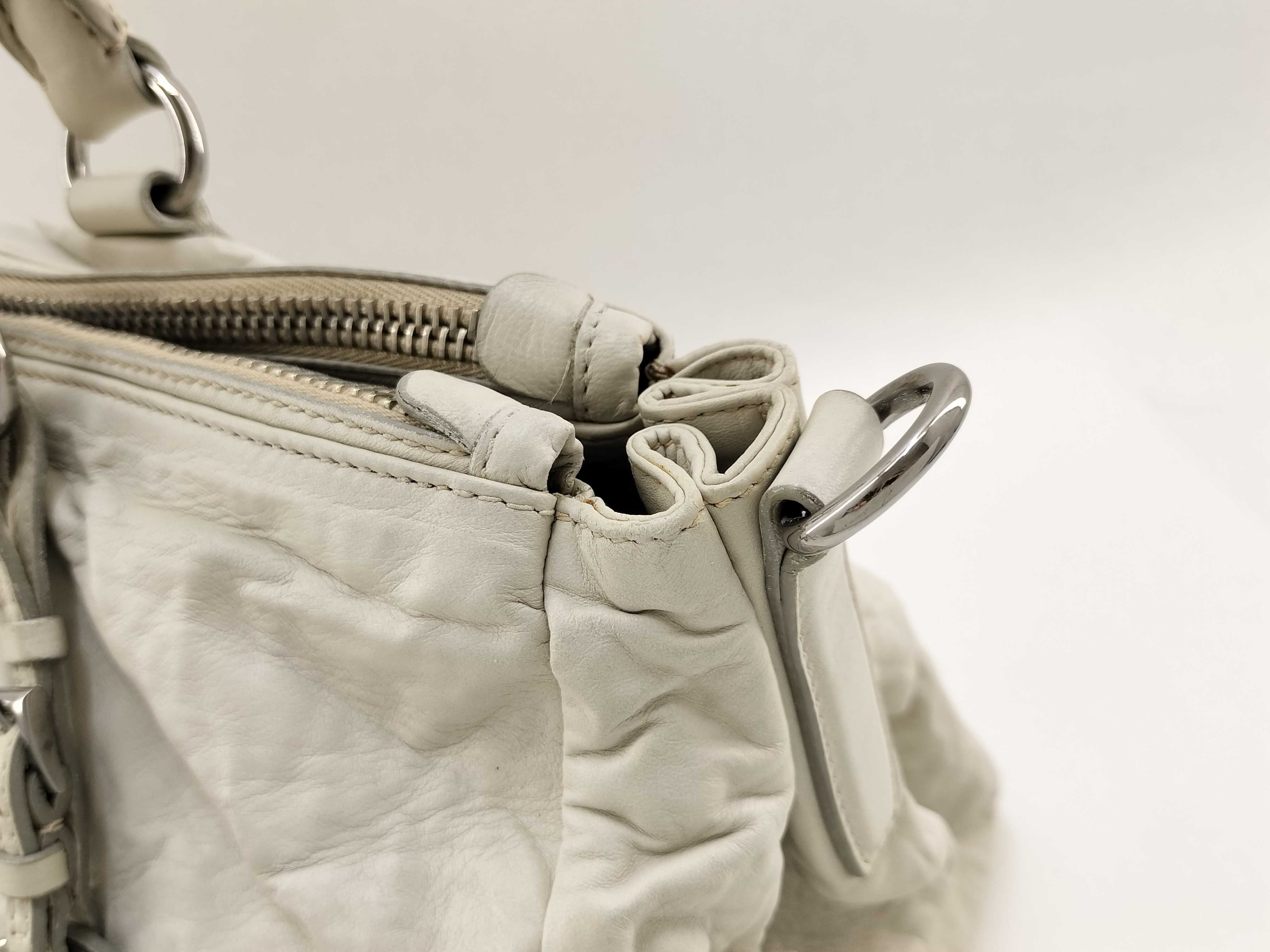 Nappa Leather Tote Bag White — view 4