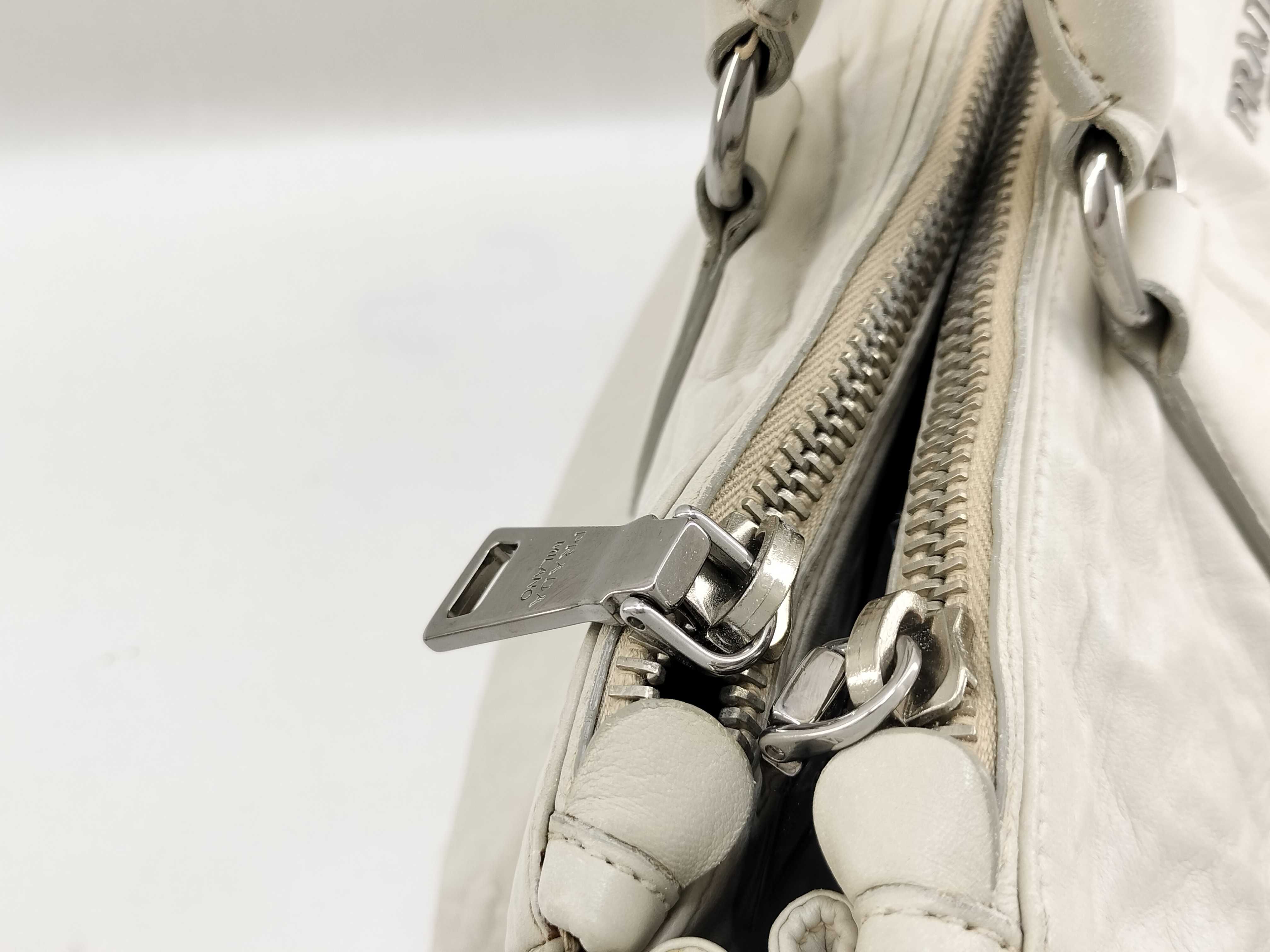 Nappa Leather Tote Bag White — view 6