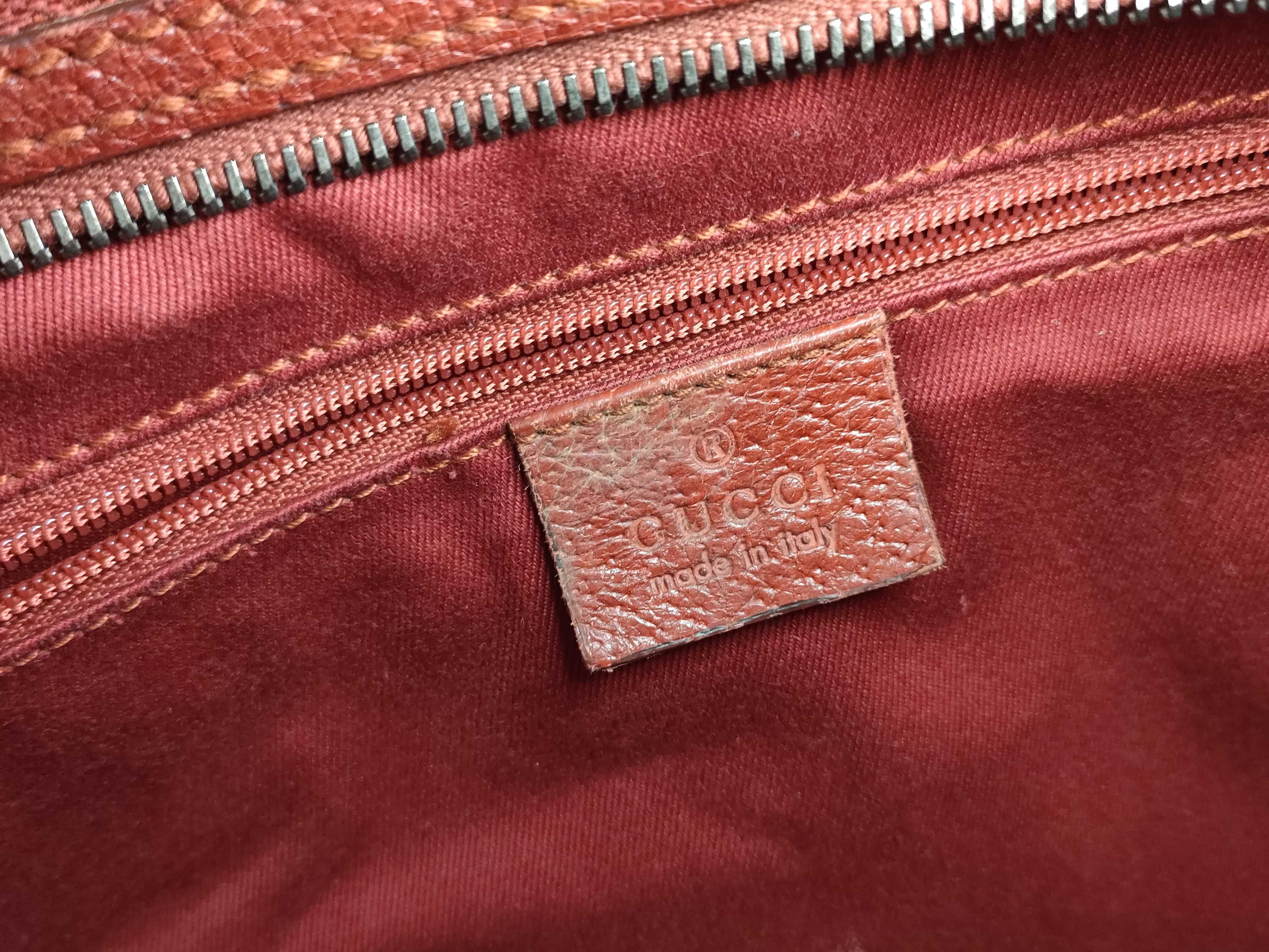 GG Canvas Handbag, Red — view 11