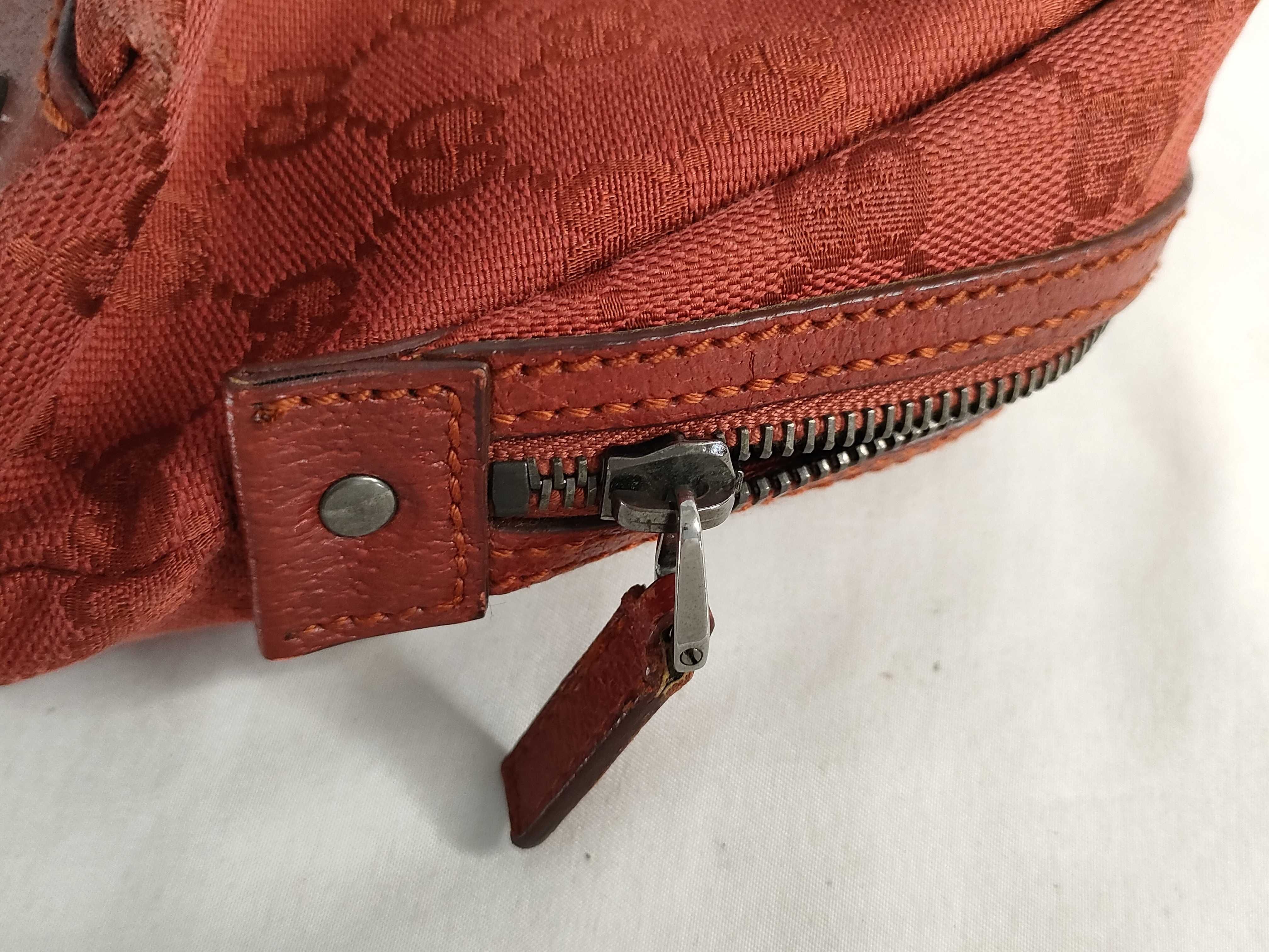 GG Canvas Handbag, Red — view 13