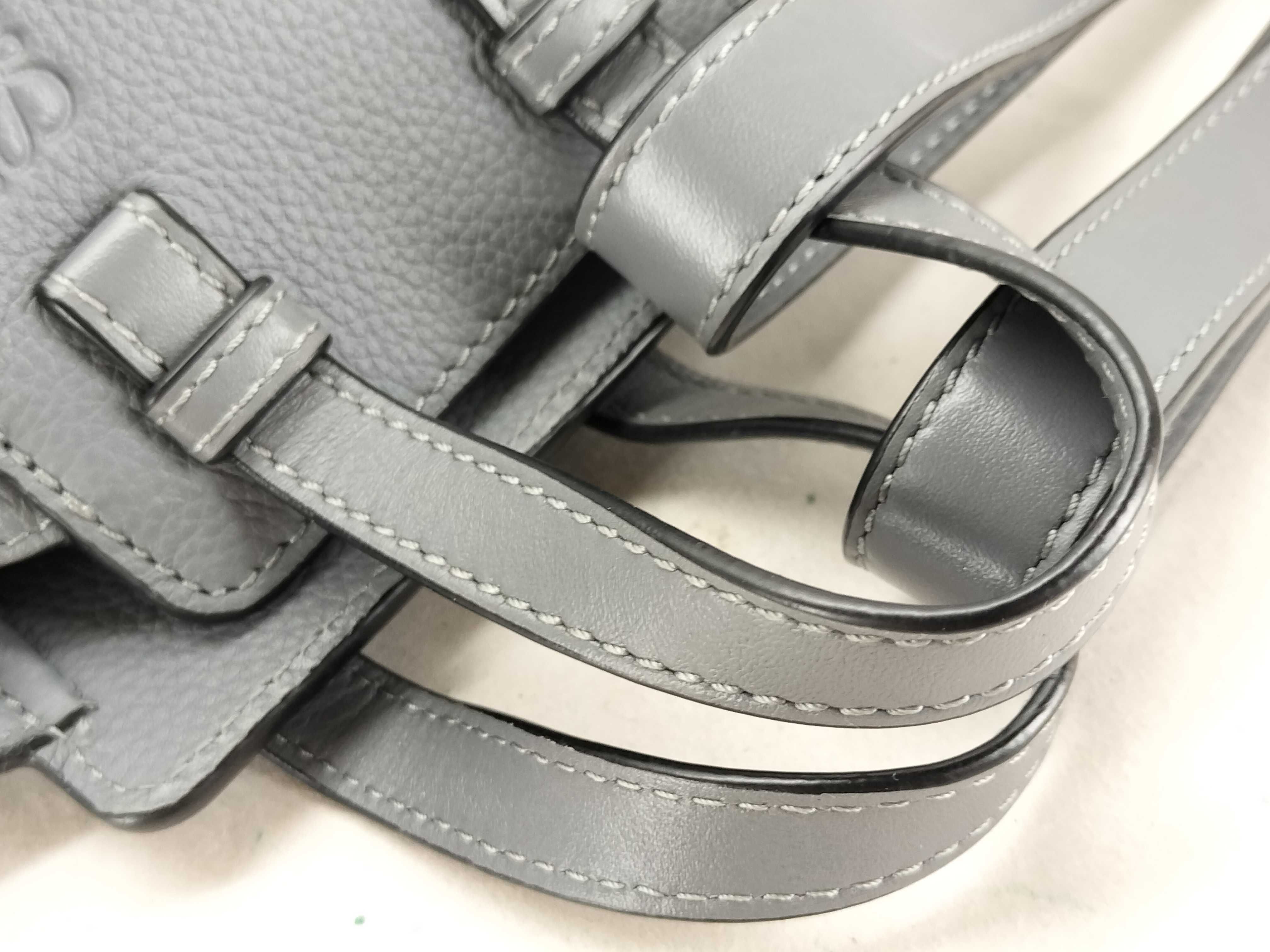 Hammock Drawstring Mini 2WAY Handbag Gray Shoulder Bag — view 3