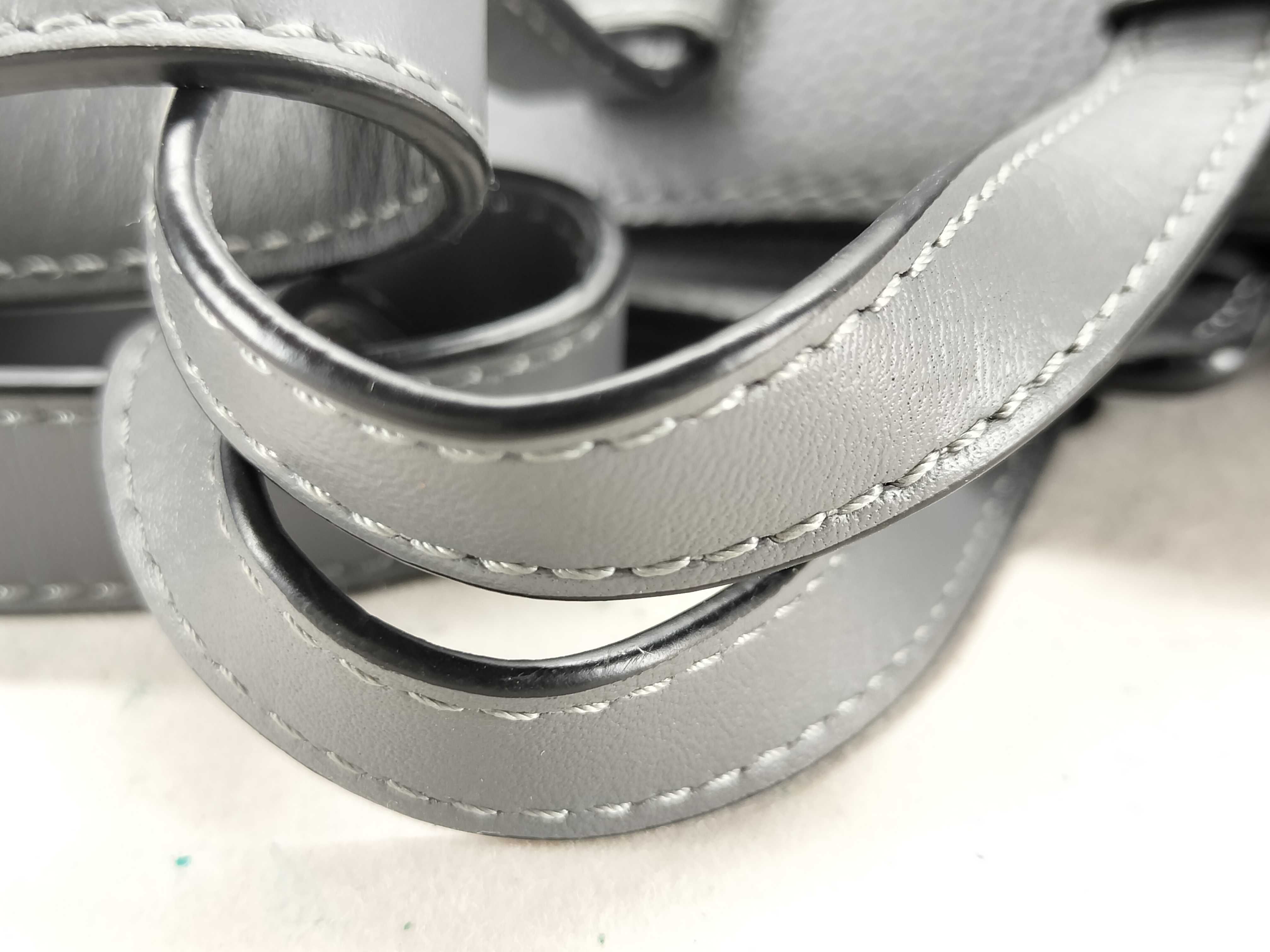 Hammock Drawstring Mini 2WAY Handbag Gray Shoulder Bag — view 5