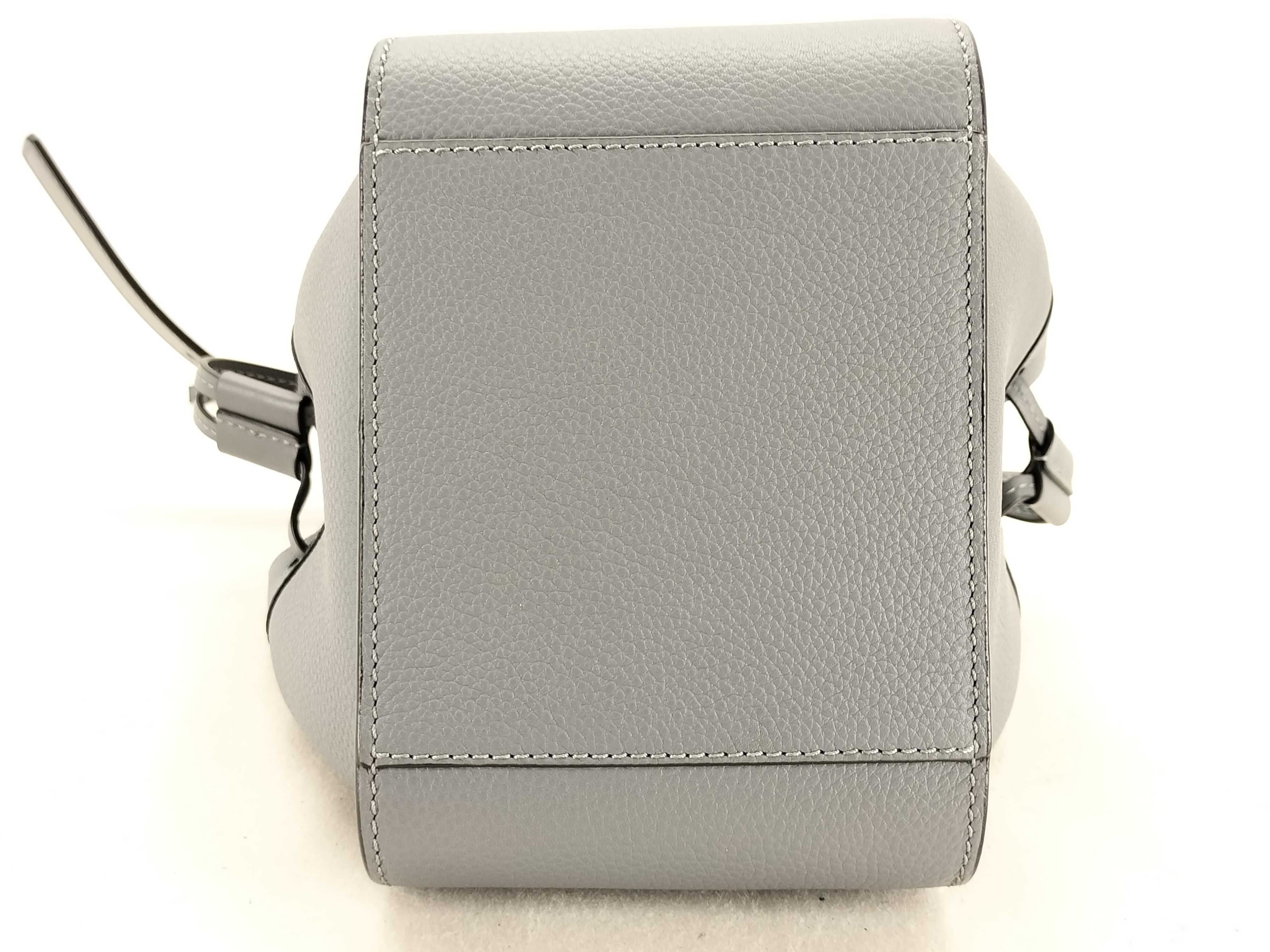 Hammock Drawstring Mini 2WAY Handbag Gray Shoulder Bag — view 8