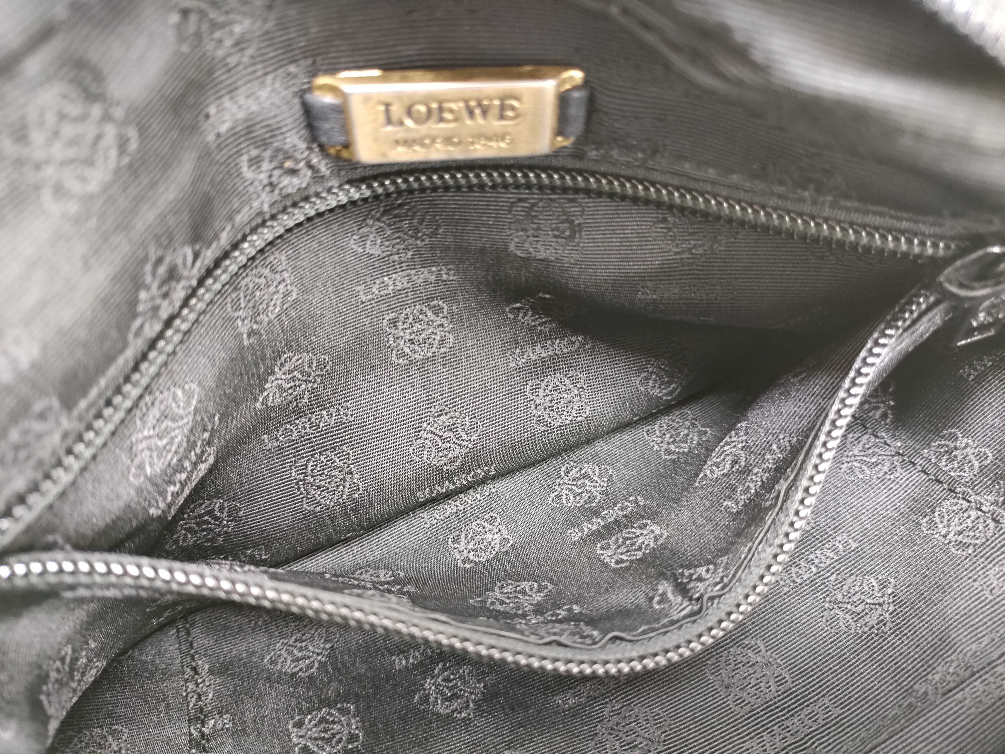 Anagram Shoulder Bag, Black Shoulder Bag — view 11