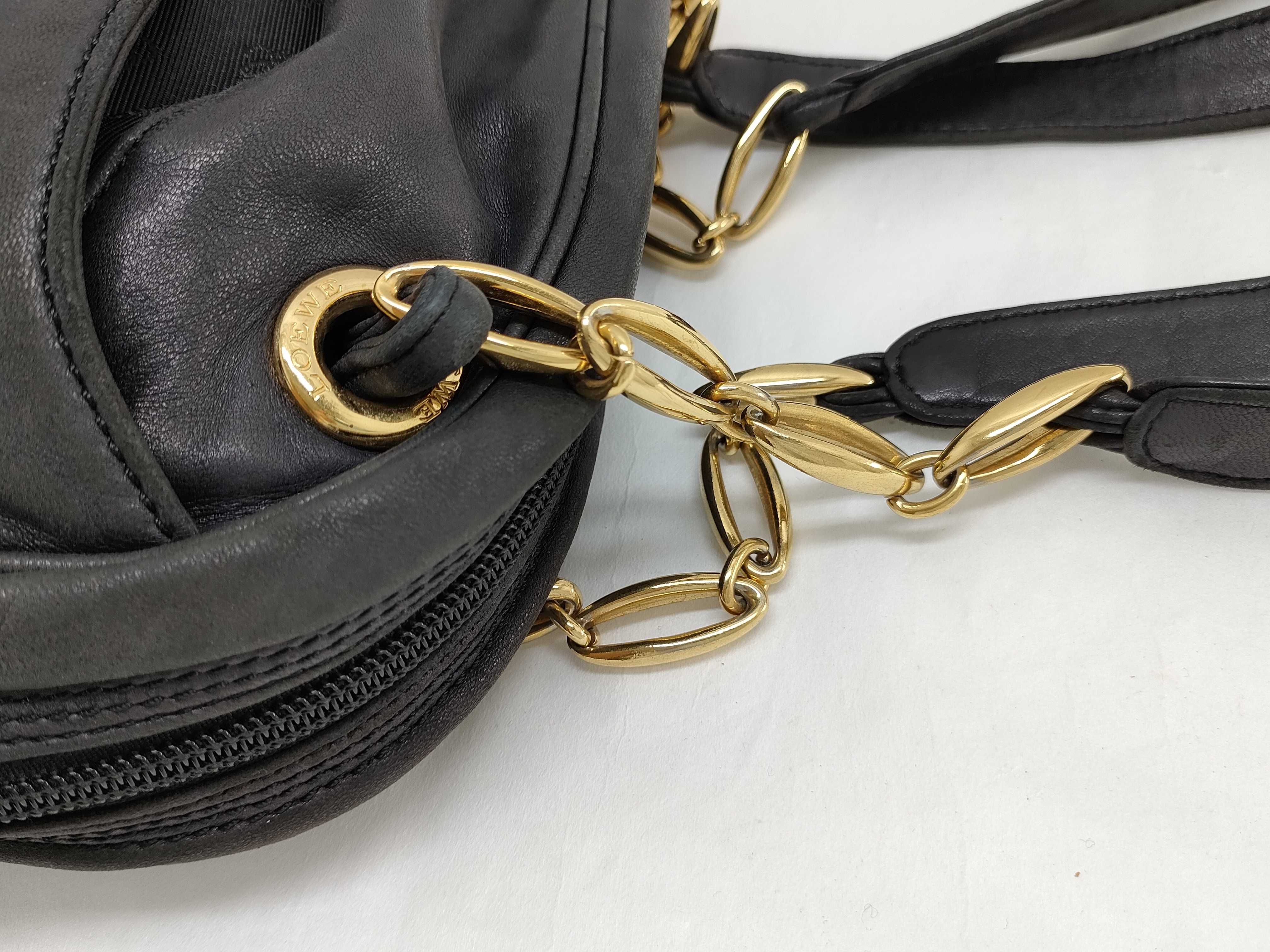 Anagram Shoulder Bag, Black Shoulder Bag — view 5
