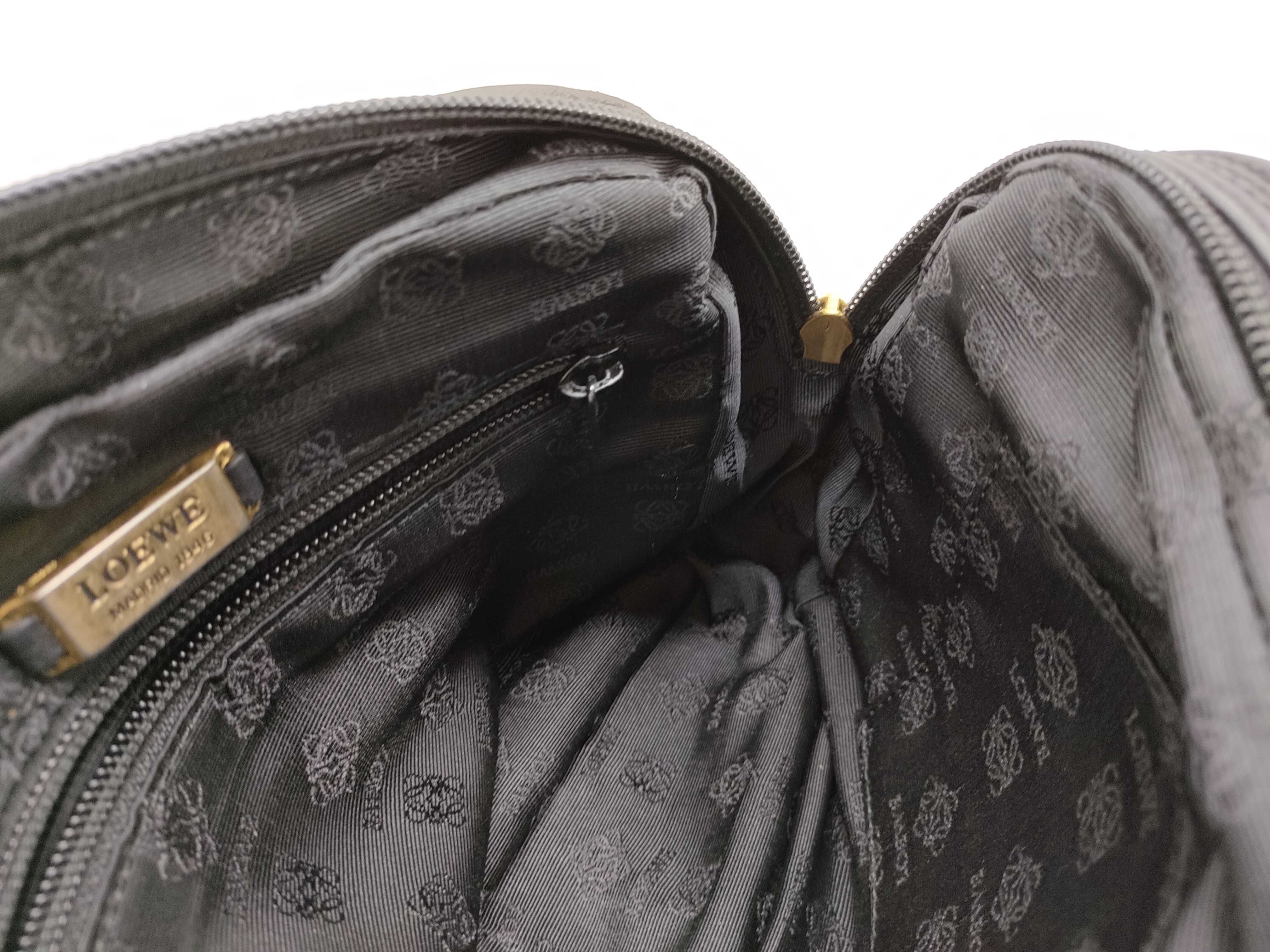 Anagram Shoulder Bag, Black Shoulder Bag — view 9