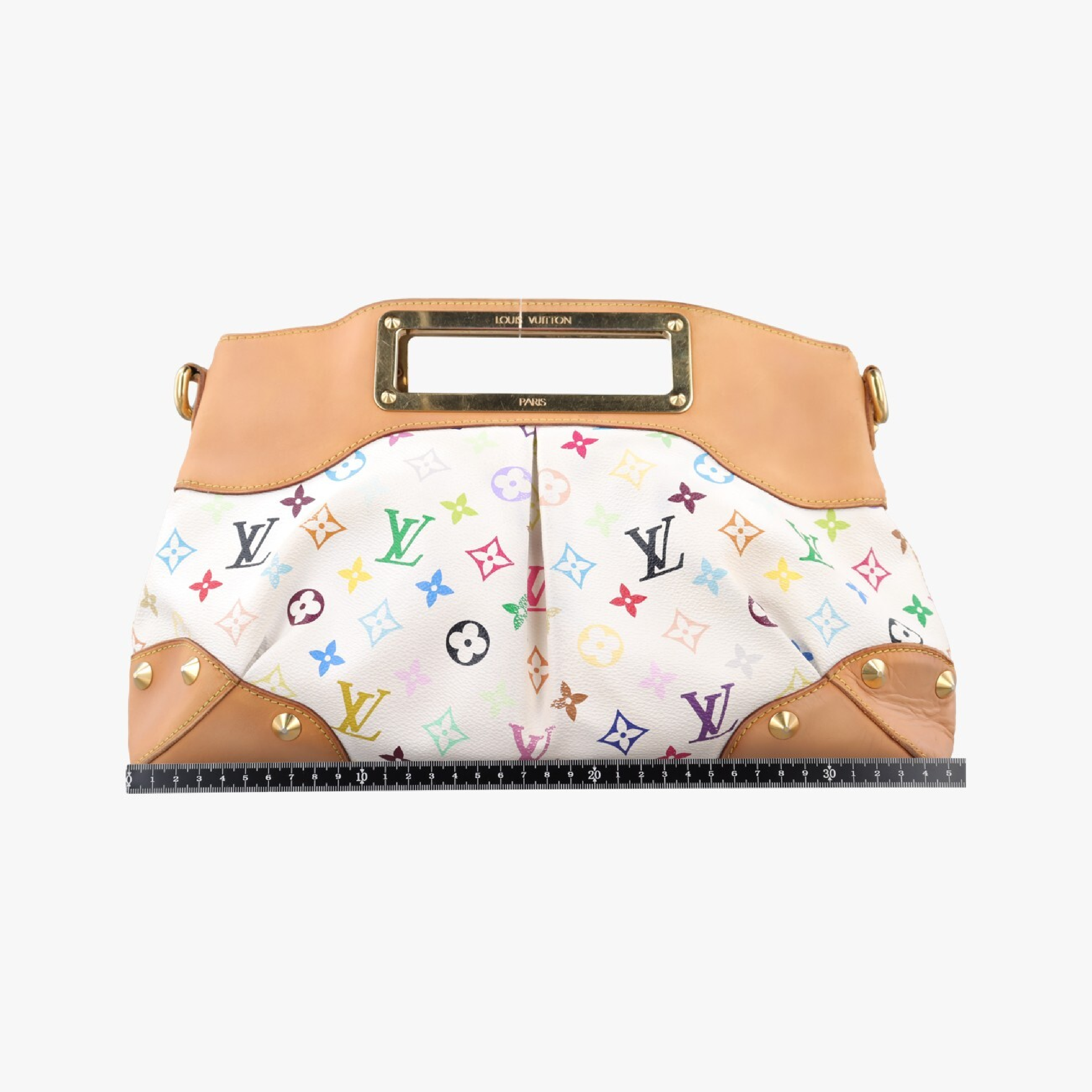 Judy MM Blanc Monogram Multicolor M40255 (Serial Number Unknown) Shoulder Bag — view 2