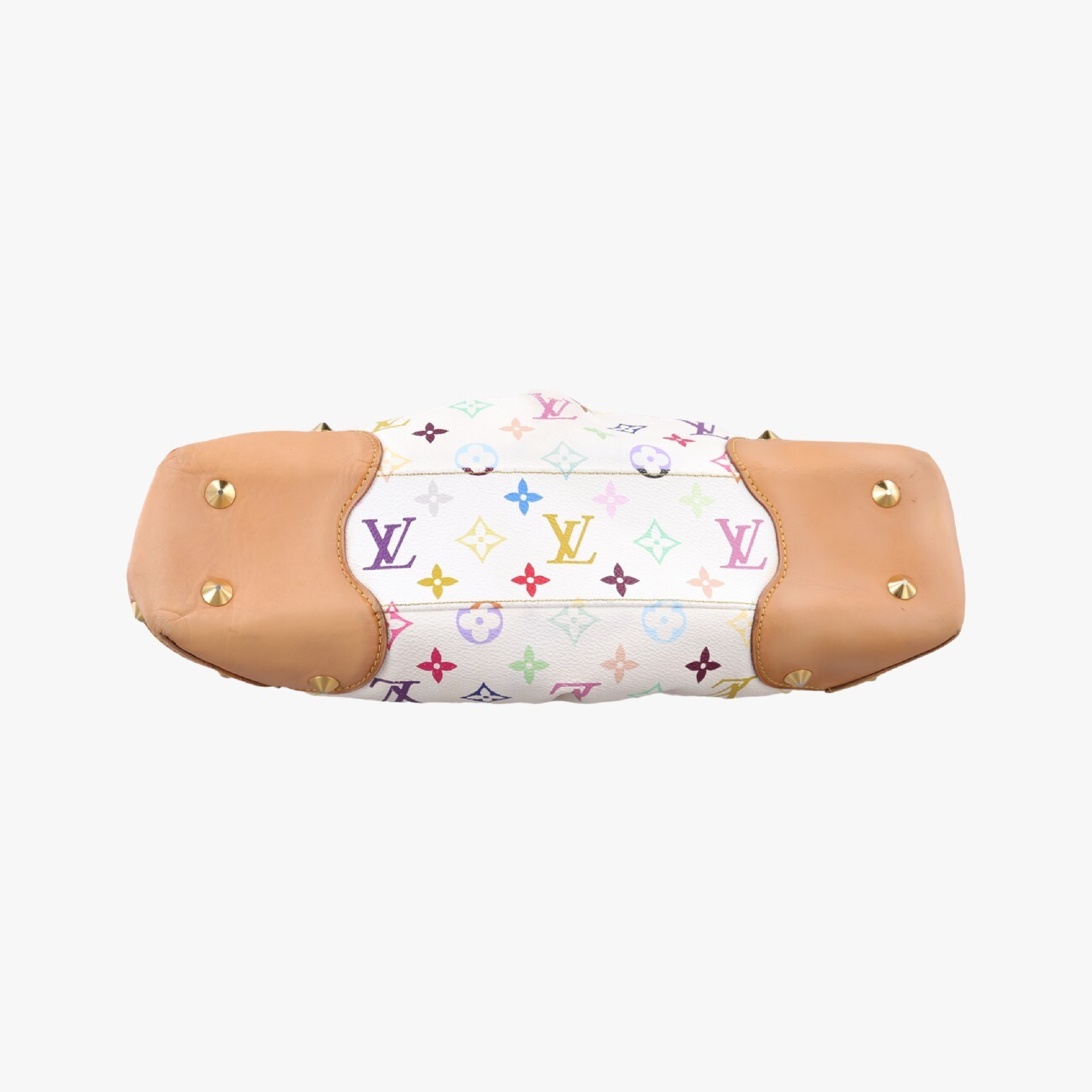 Judy MM Blanc Monogram Multicolor M40255 (Serial Number Unknown) Shoulder Bag — view 3