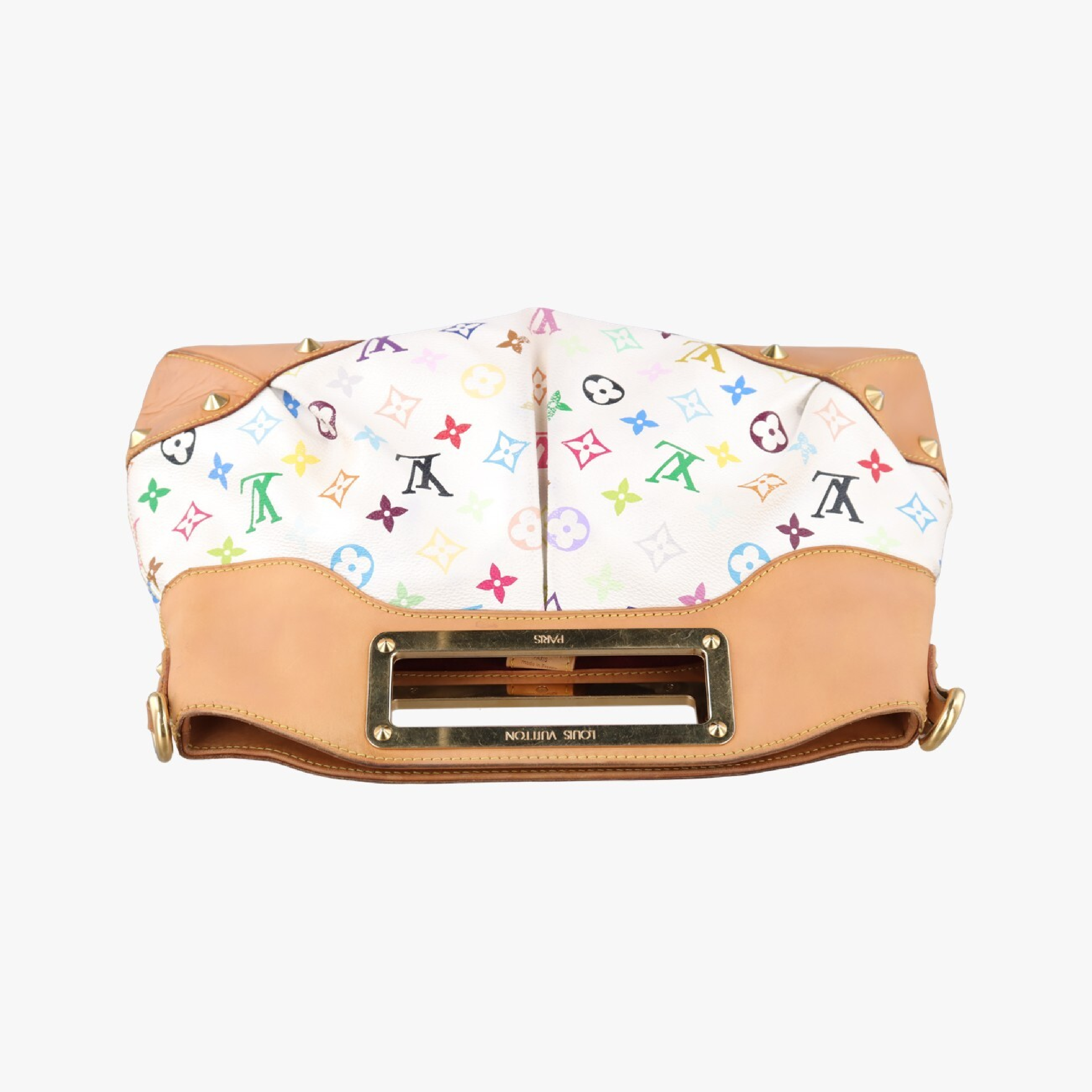 Judy MM Blanc Monogram Multicolor M40255 (Serial Number Unknown) Shoulder Bag — view 5