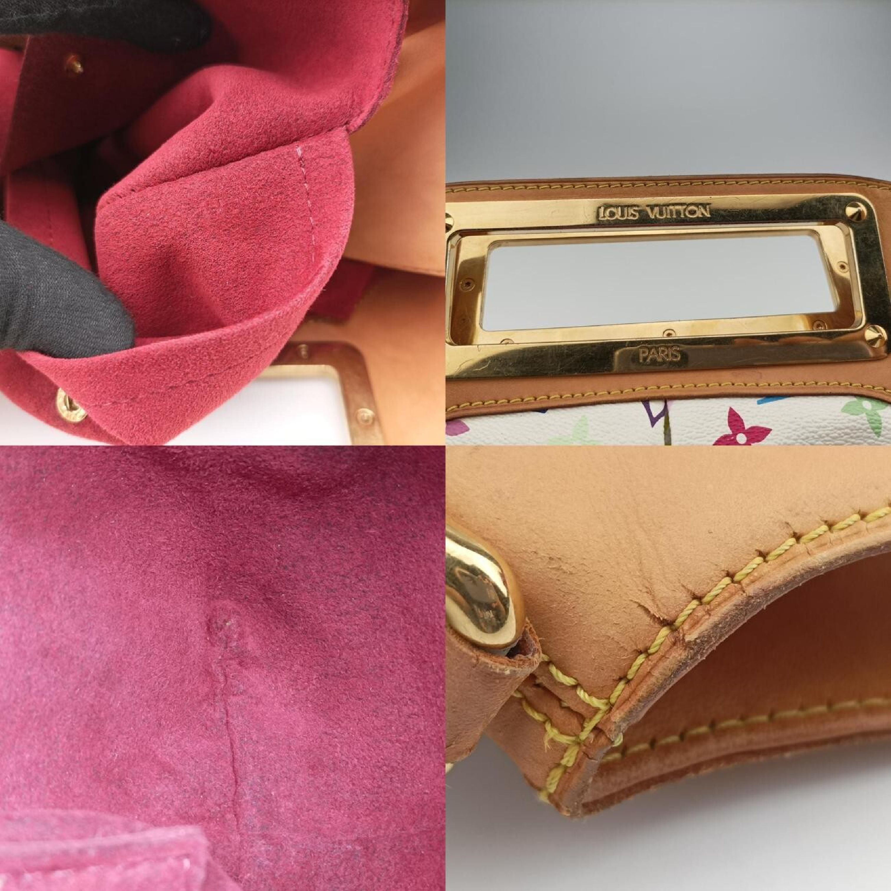 Judy MM Blanc Monogram Multicolor M40255 (Serial Number Unknown) Shoulder Bag — view 8
