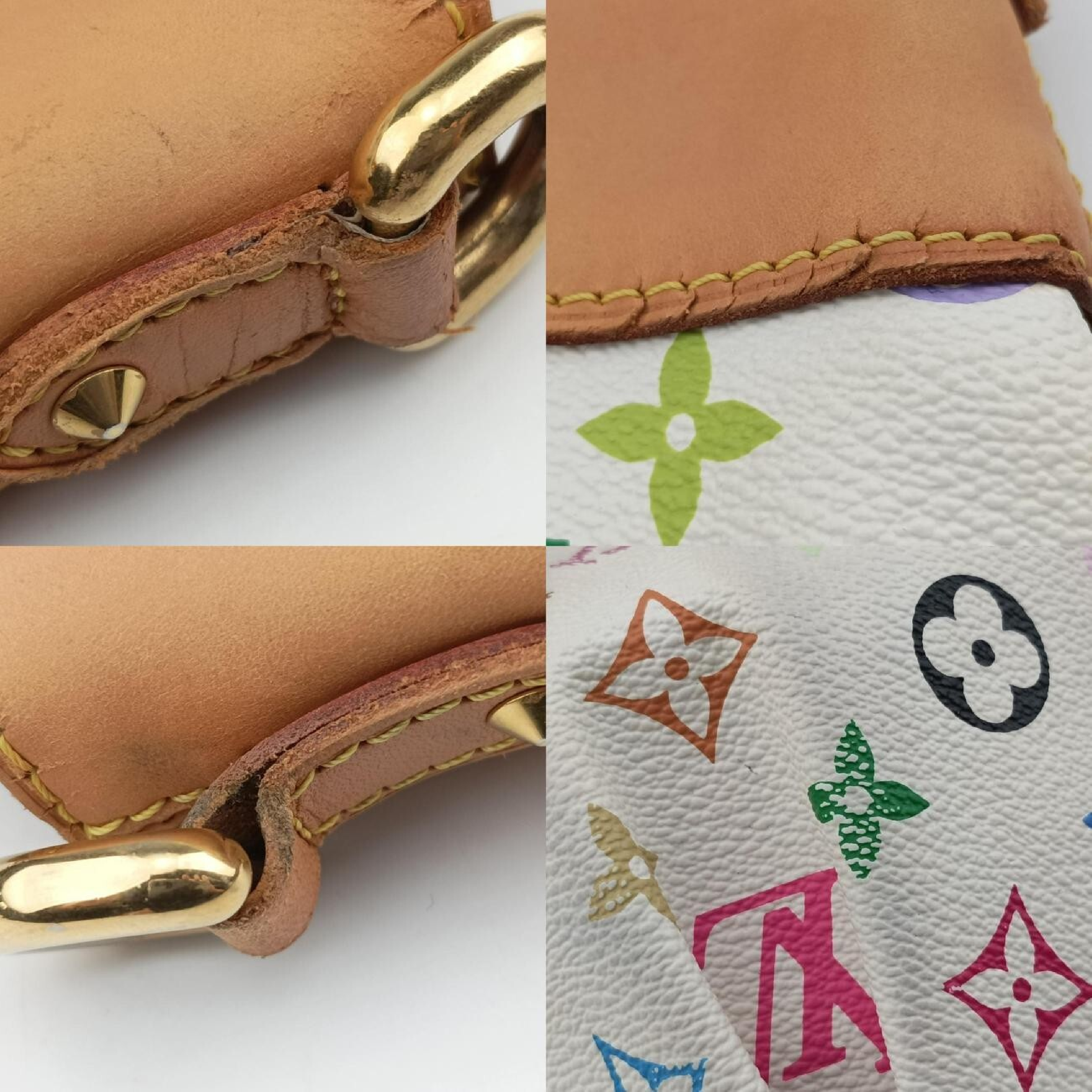 Judy MM Blanc Monogram Multicolor M40255 (Serial Number Unknown) Shoulder Bag — view 9
