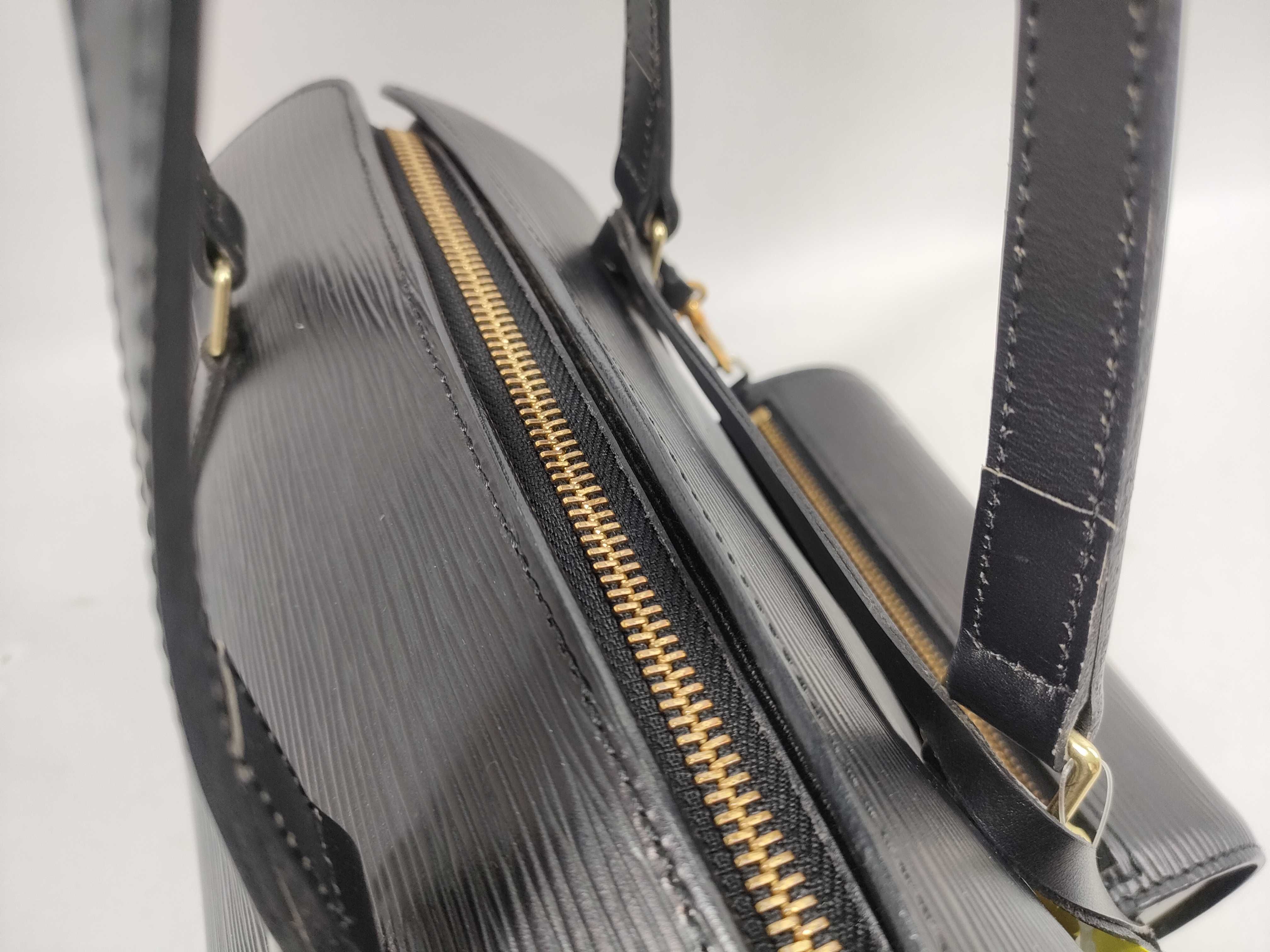 Epi Papillon Handbag with Pouch, Noir (Black) — view 6