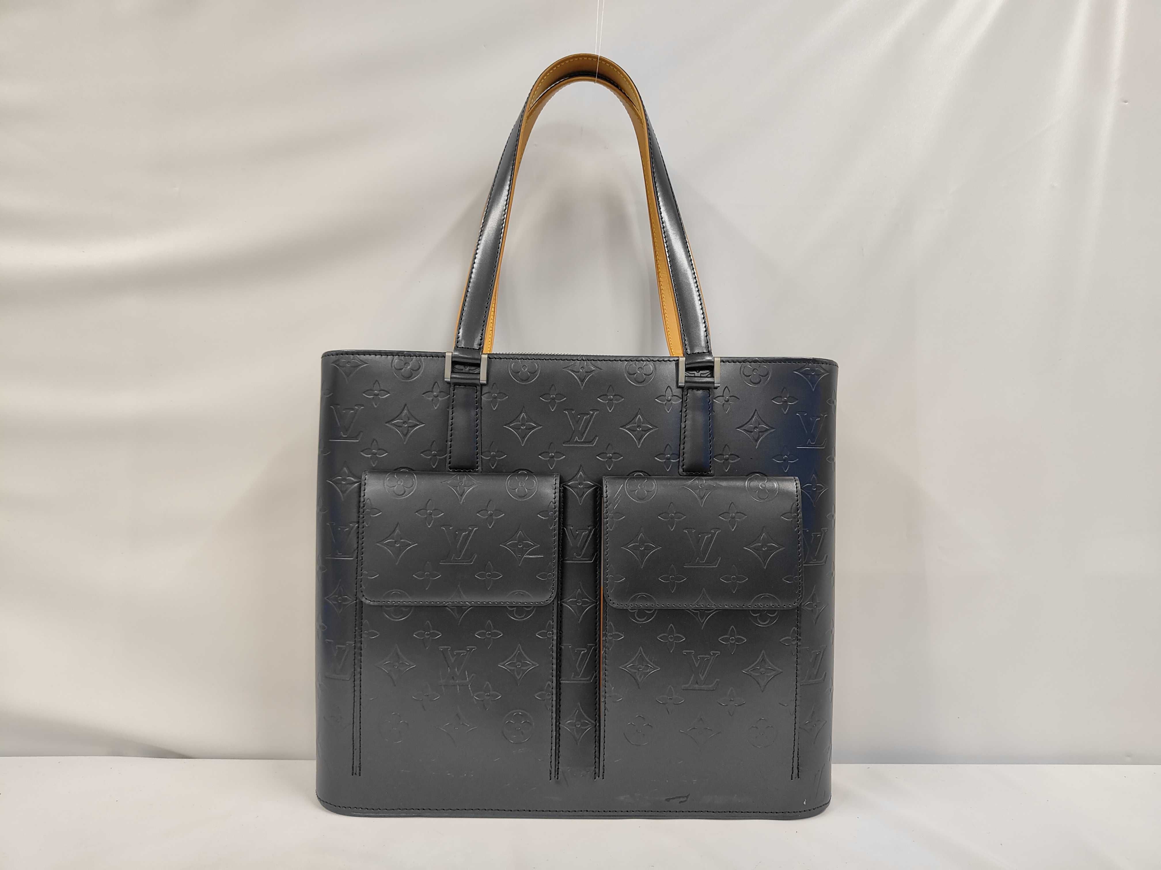 M55105 Monogram Matte Wilwood Blue Tote Bag