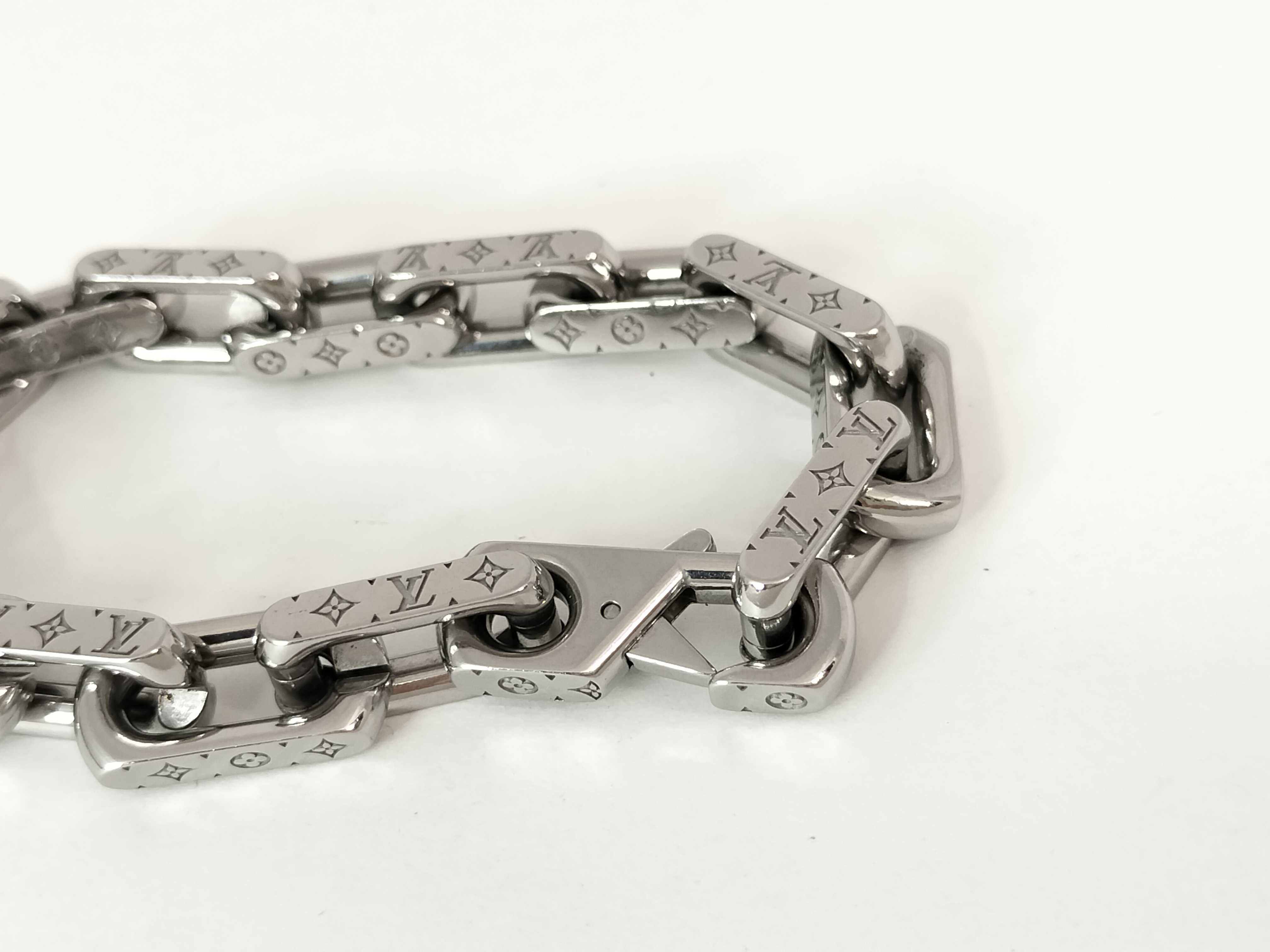 Monogram Chain Silver Bracelet (Bracelet/Bangle) — view 2