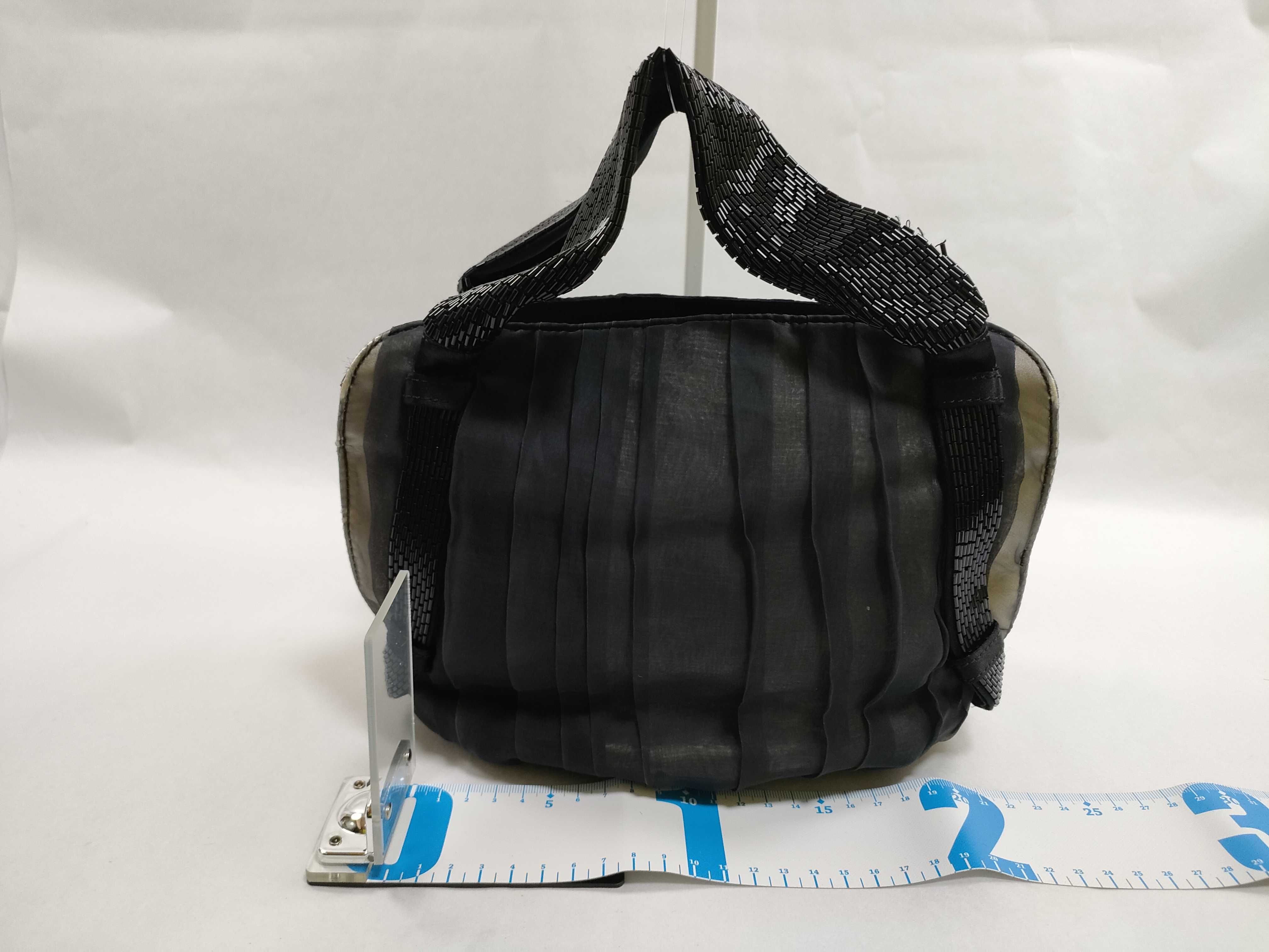 Satin Feather Beaded Handbag — view 2