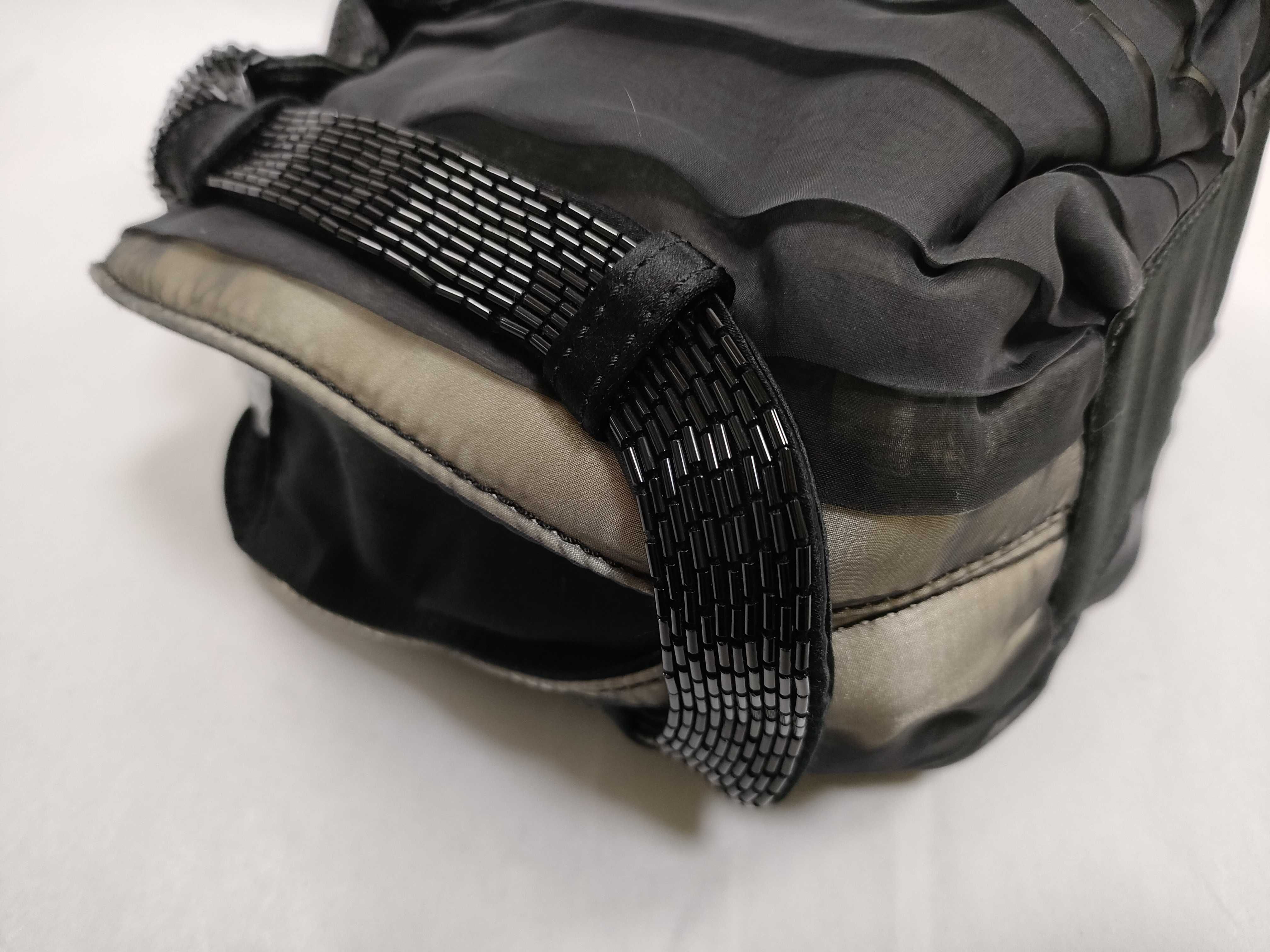 Satin Feather Beaded Handbag — view 6