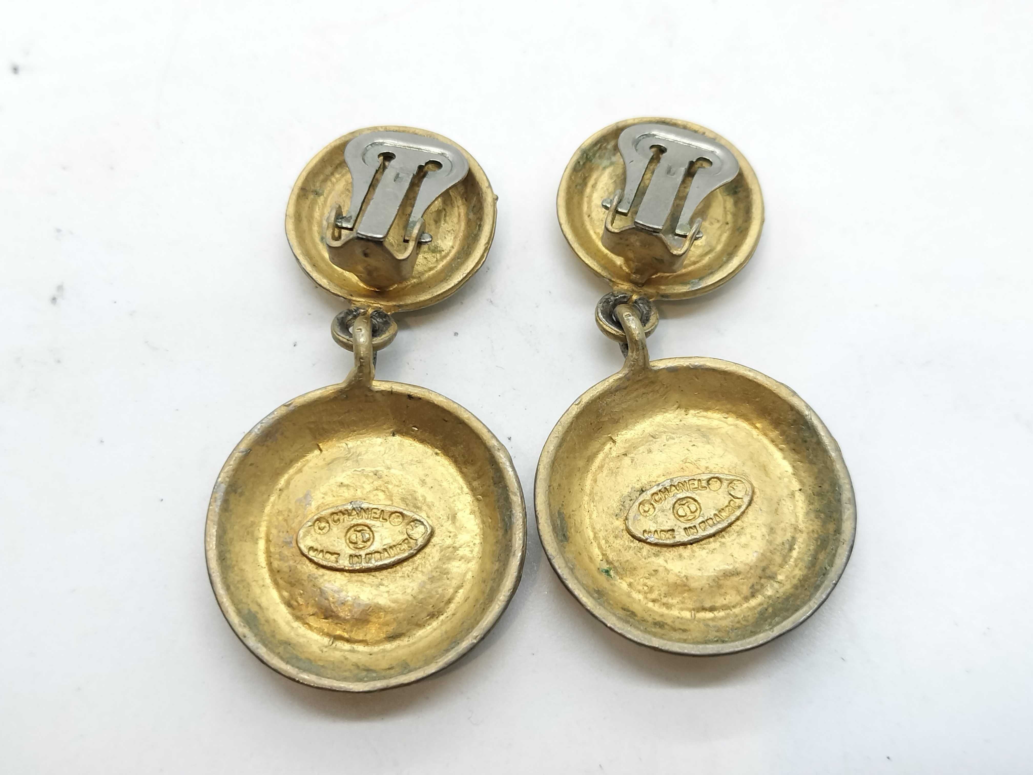 Vintage Coco Gold Earrings — view 3