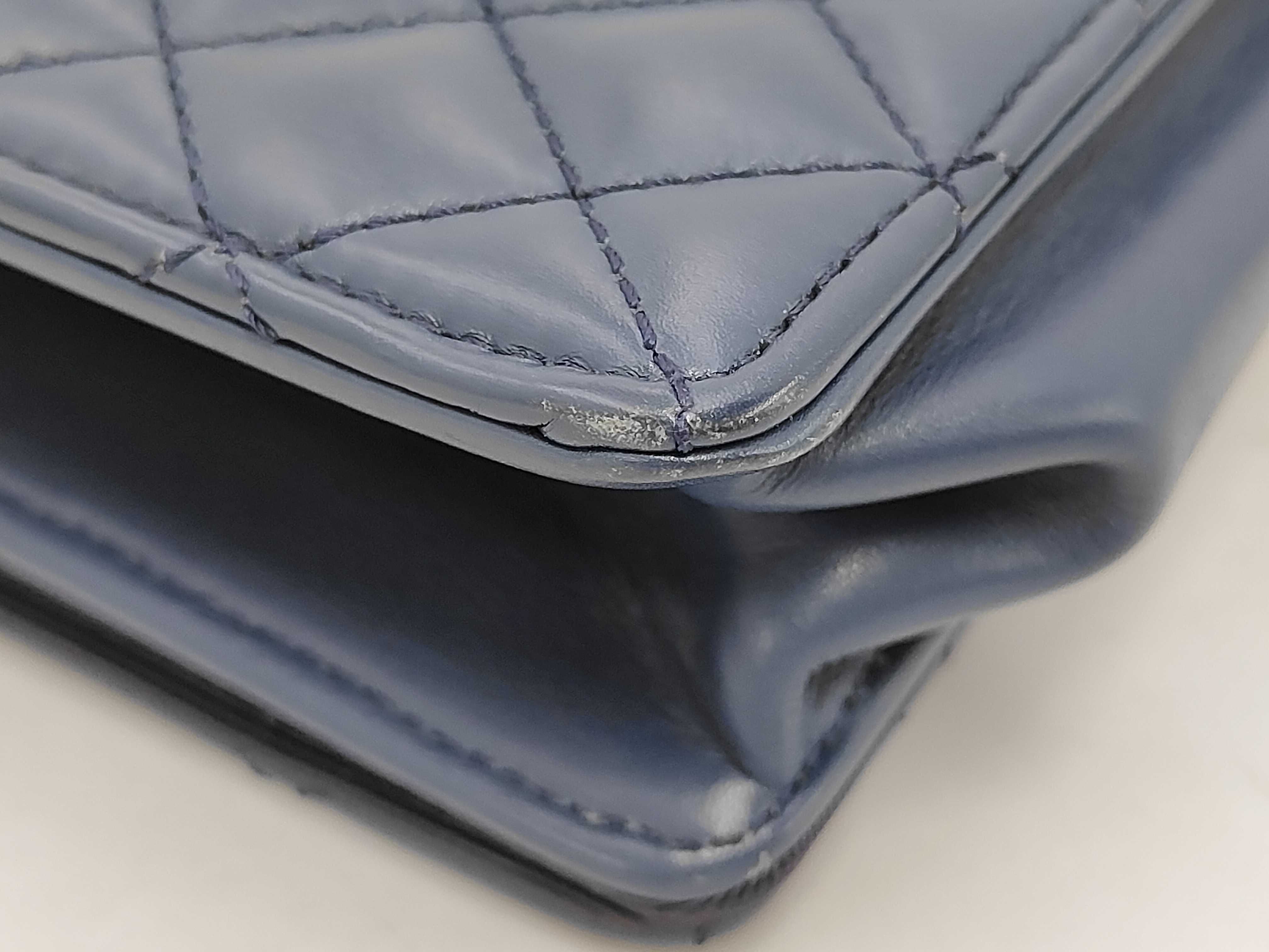 Gabrielle de Chanel Hobo Bag, Aged Calfskin, Navy/Black, Silver Hardware, Shoulder Bag — view 4