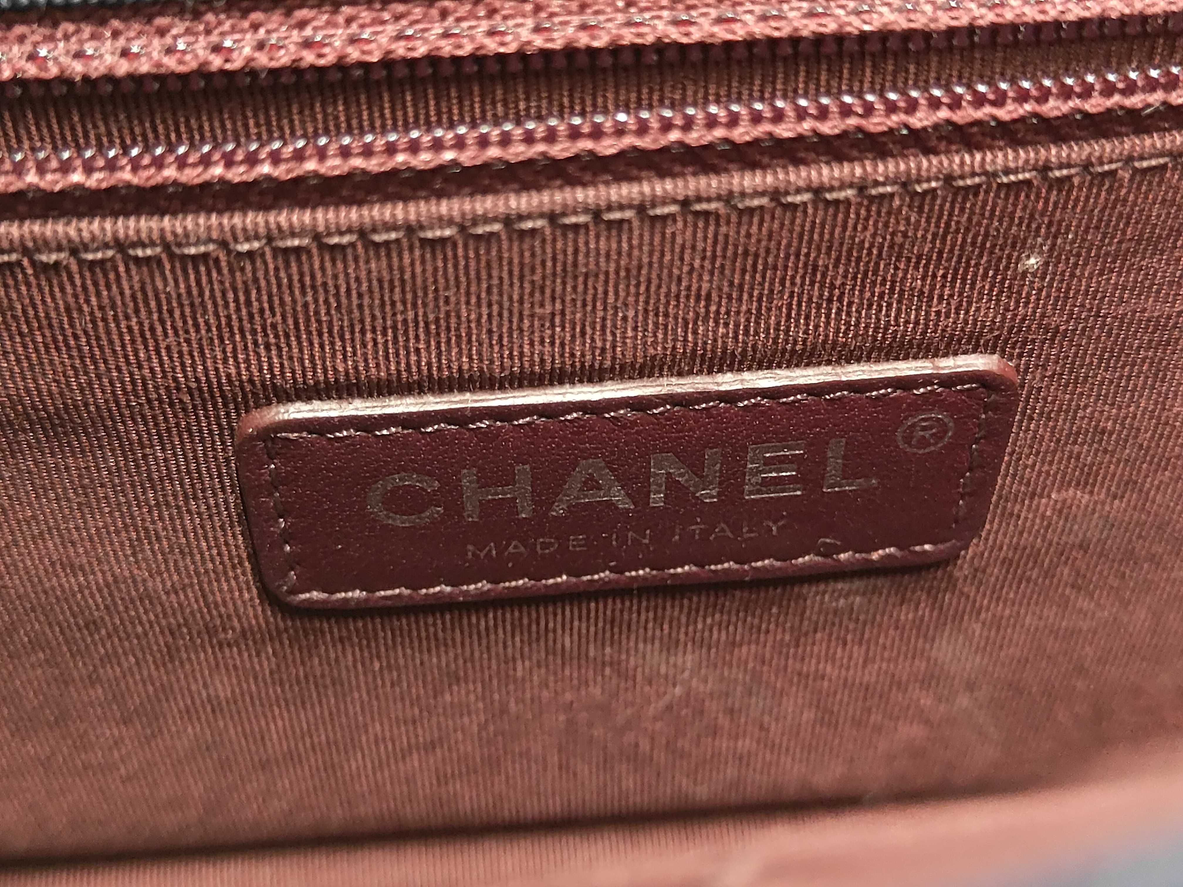 Gabrielle de Chanel Hobo Bag, Aged Calfskin, Navy/Black, Silver Hardware, Shoulder Bag — view 6