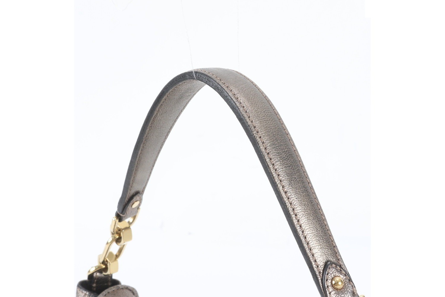 Anagram Leather Shoulder Bag, One-Shoulder Bag — view 2