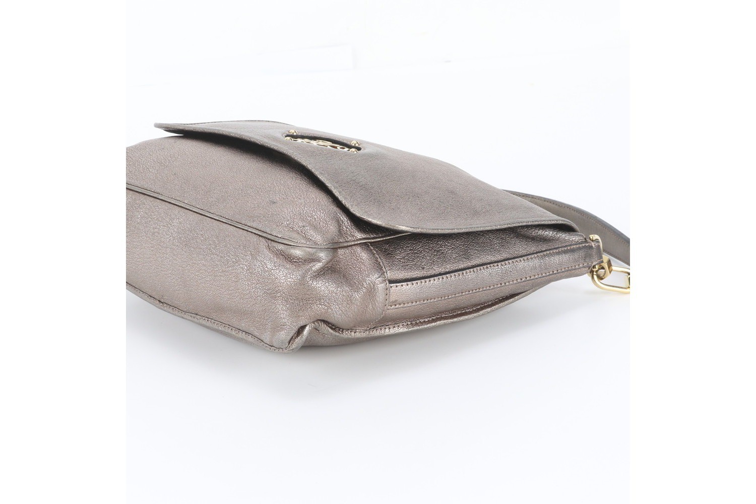 Anagram Leather Shoulder Bag, One-Shoulder Bag — view 4