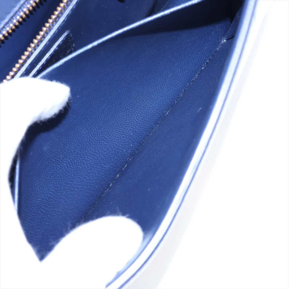 Montaigne 30 Leather Shoulder Bag, Blue — view 8