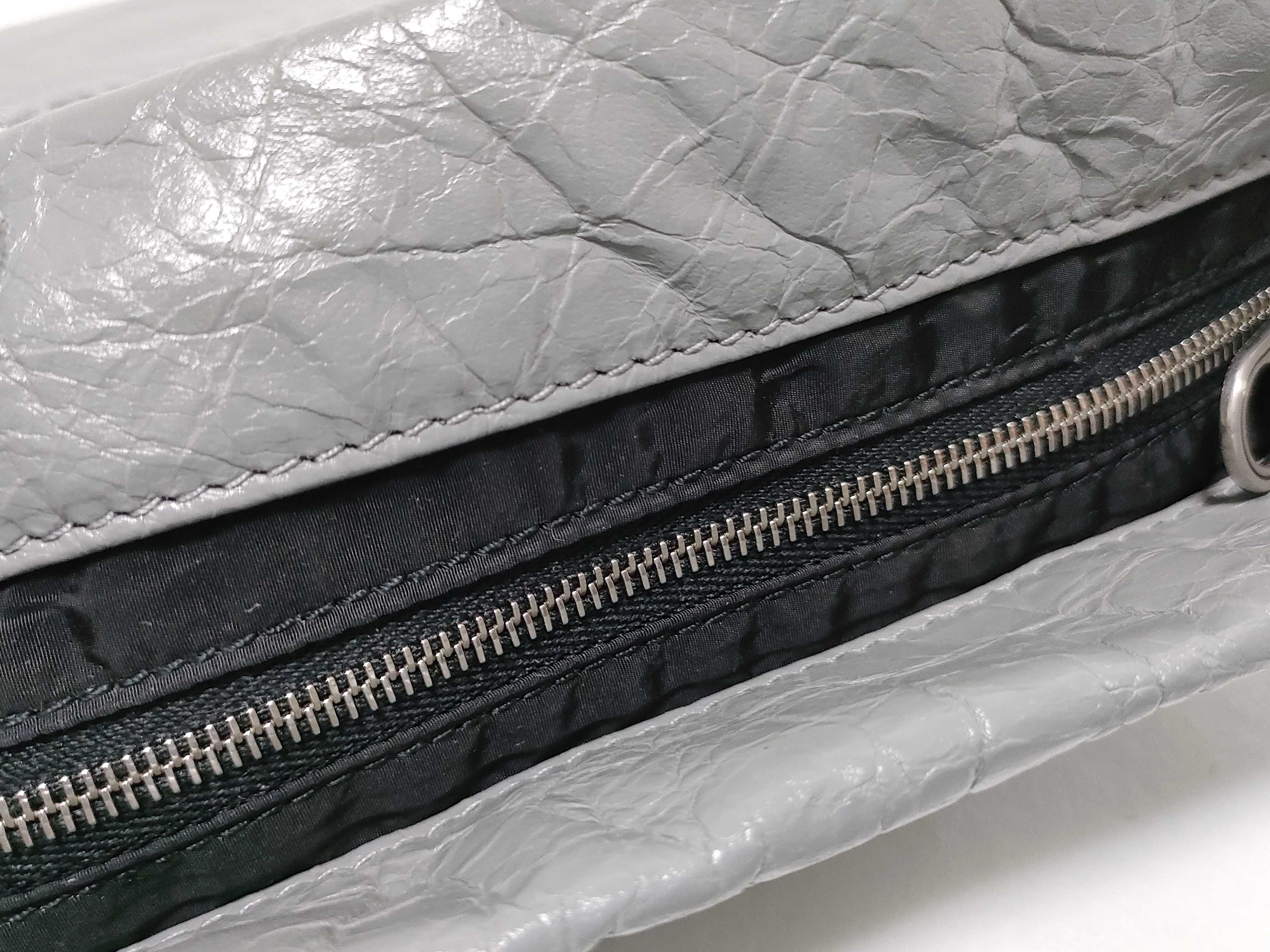 Shopper Dust Bag Leather Shoulder Bag Gray 847109 Shoulder Bag — view 6