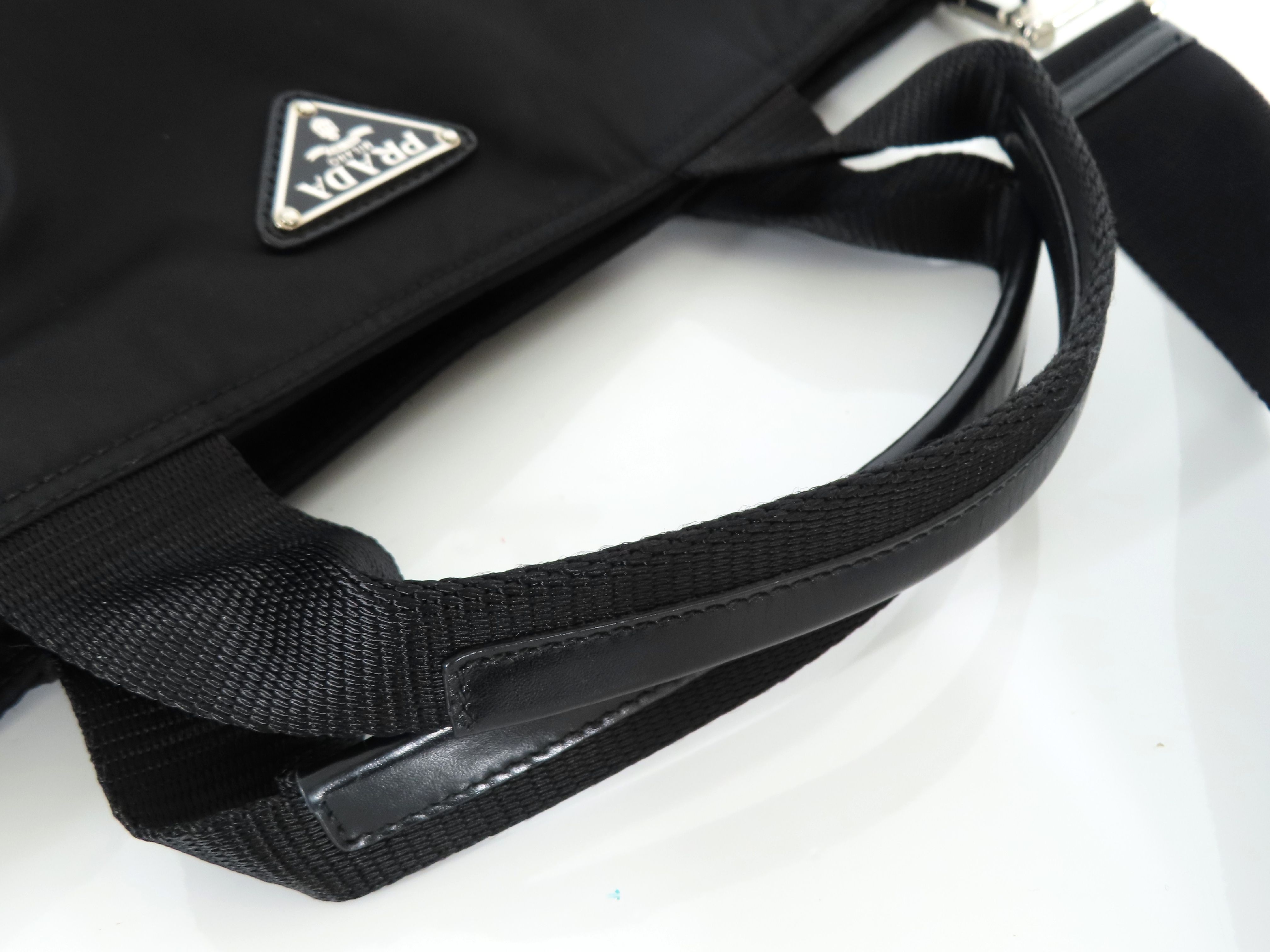 Nylon Prada Tessuto 2-Way Shoulder Bag Black BN1321 Handbag — view 3
