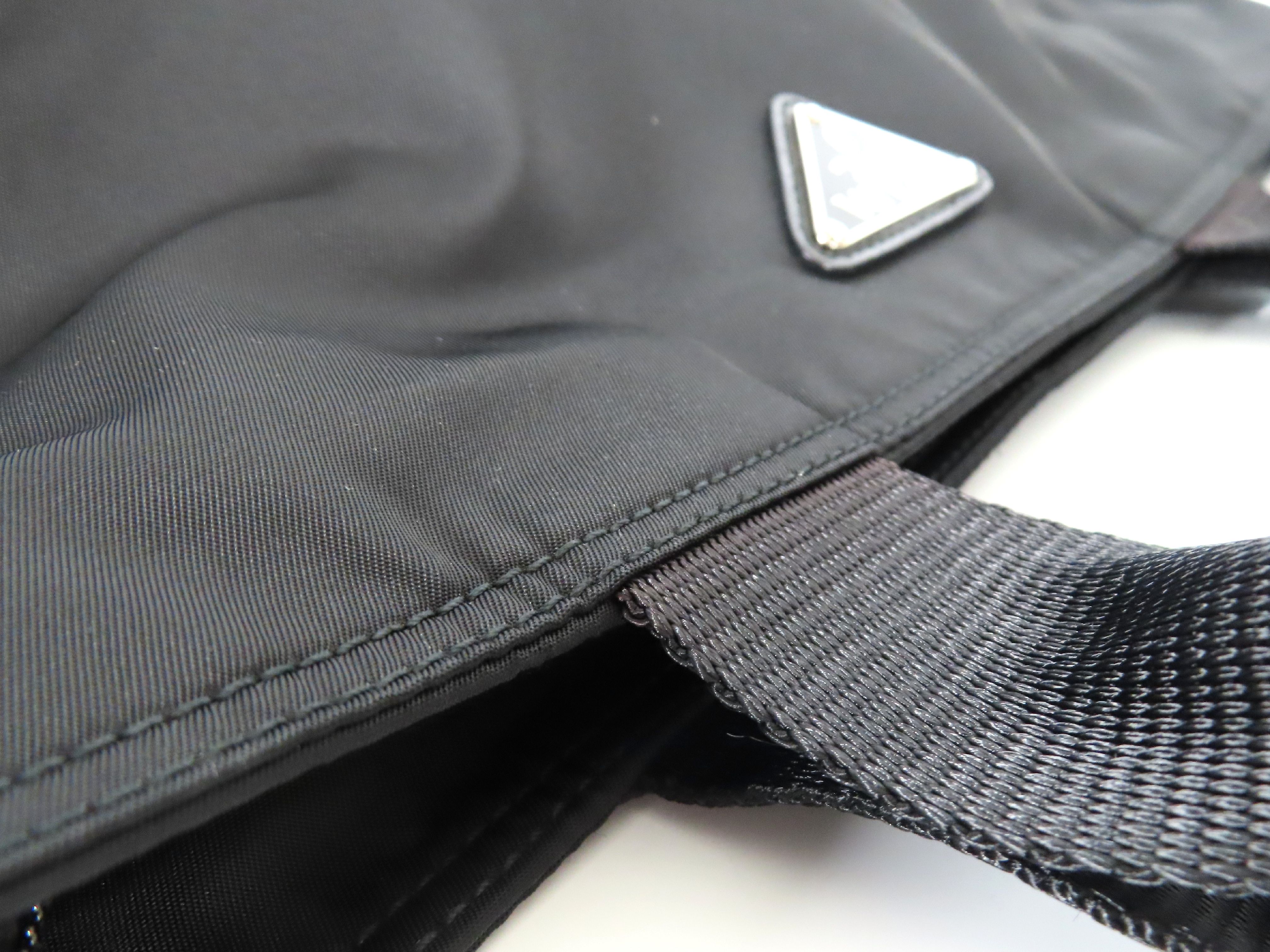 Nylon Prada Tessuto 2-Way Shoulder Bag Black BN1321 Handbag — view 5