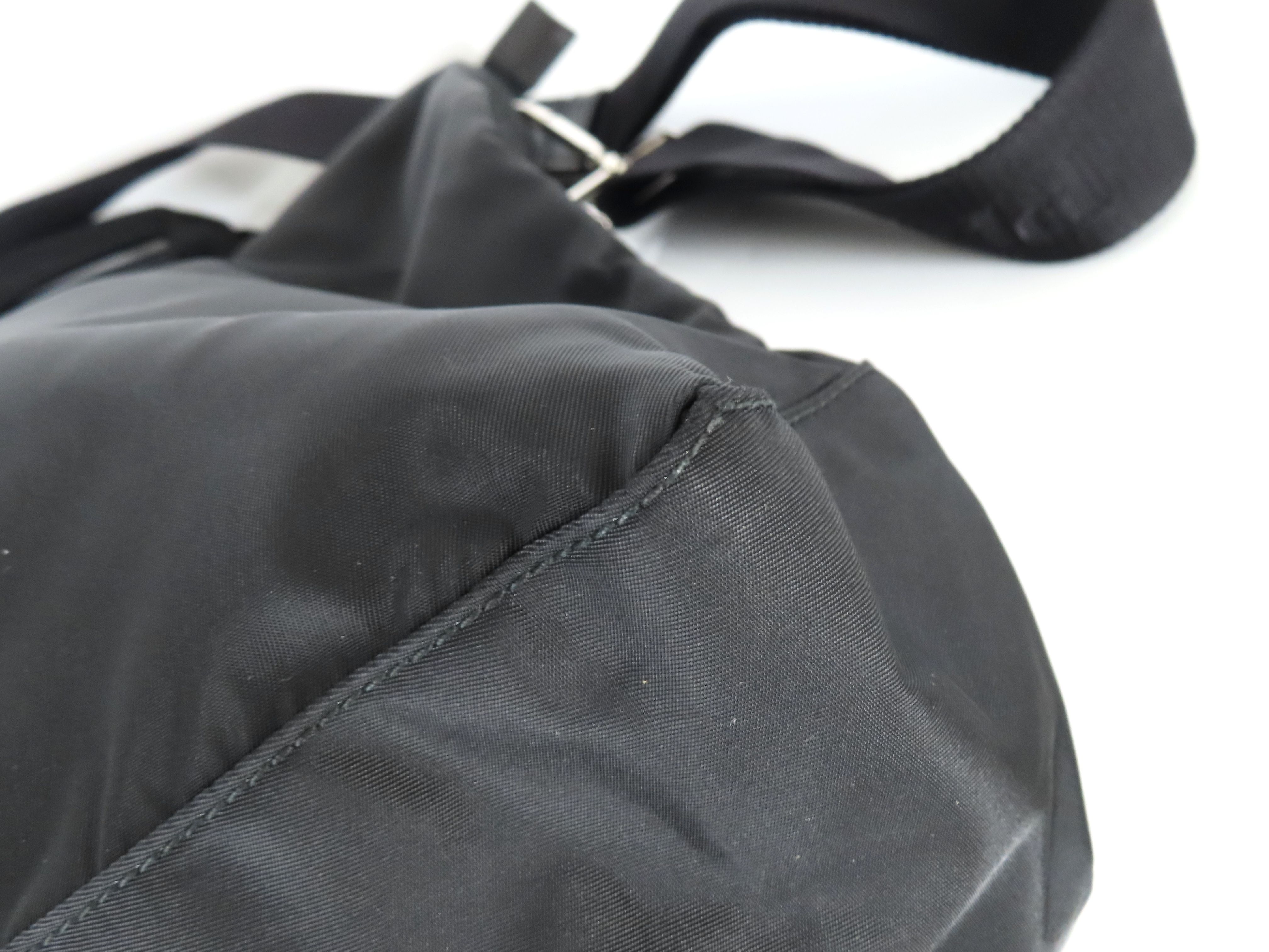 Nylon Prada Tessuto 2-Way Shoulder Bag Black BN1321 Handbag — view 6